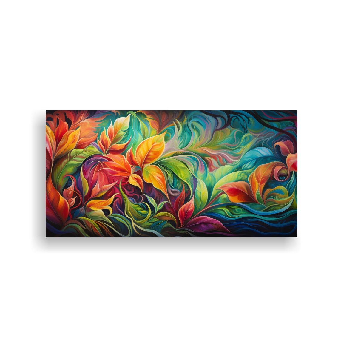 CUADROS ABSTRACTOS PERSPECTIVA GIRATORIA EN TELA 80X40 CM - 1