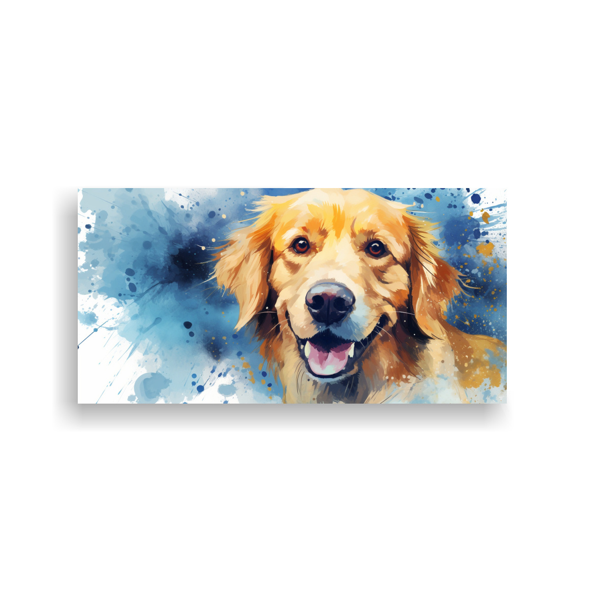 CUADRO DE ARTE MODERNO IMPACTANTE CON UNA MASCOTA 40X20 CM - 1