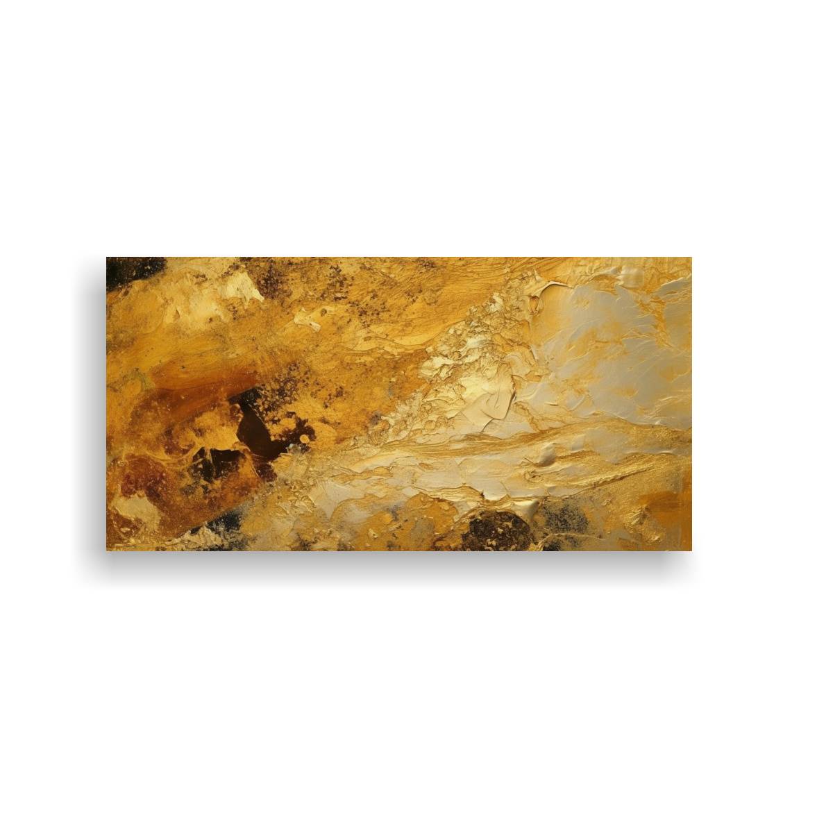 IMAGEN GRÁFICA DE SUPERFICIE DORADA EN ESTILO 80X40 CM - 1