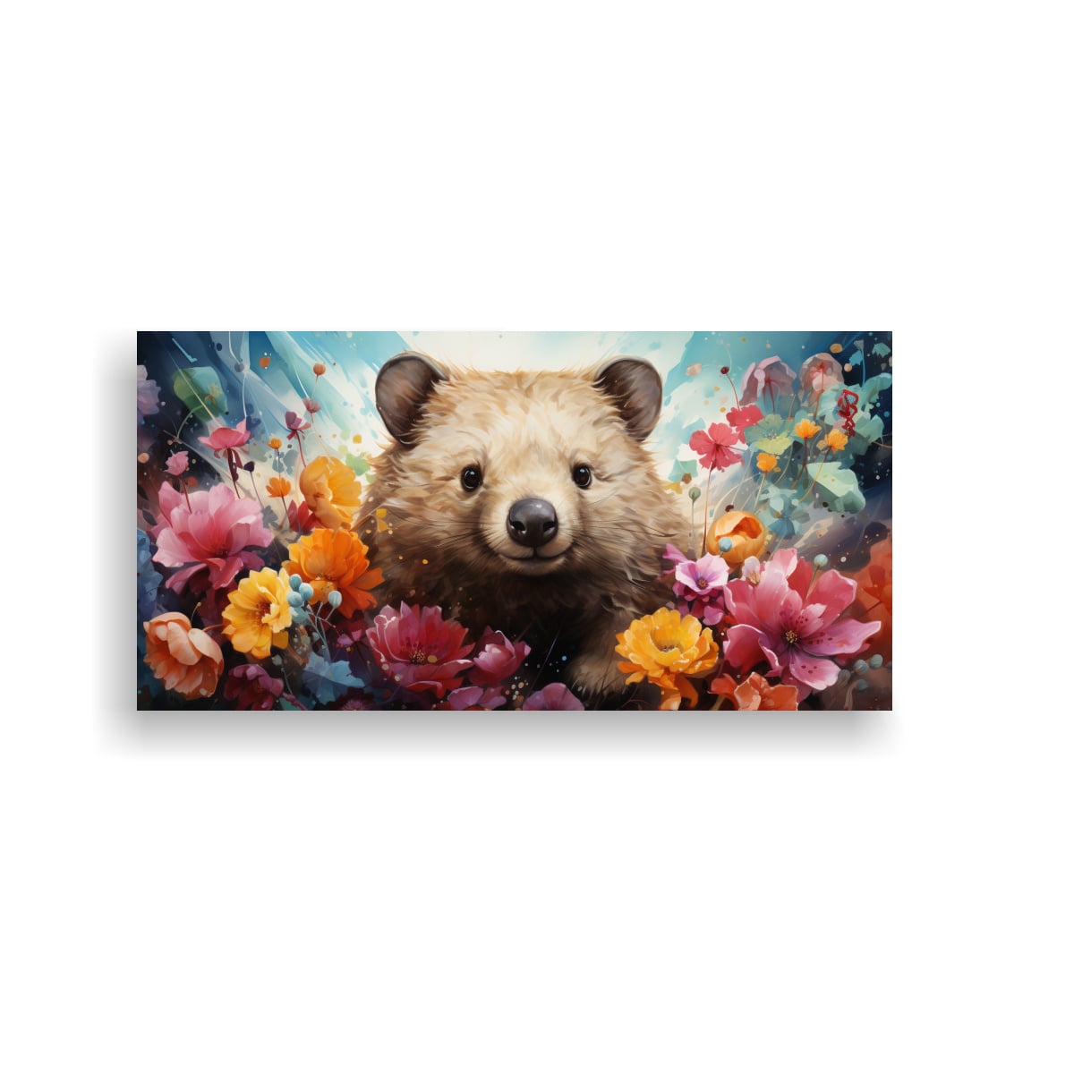 CUADRO IMPRESO RECTANGULAR ESTILO PINTURA 100X50 CM - 1