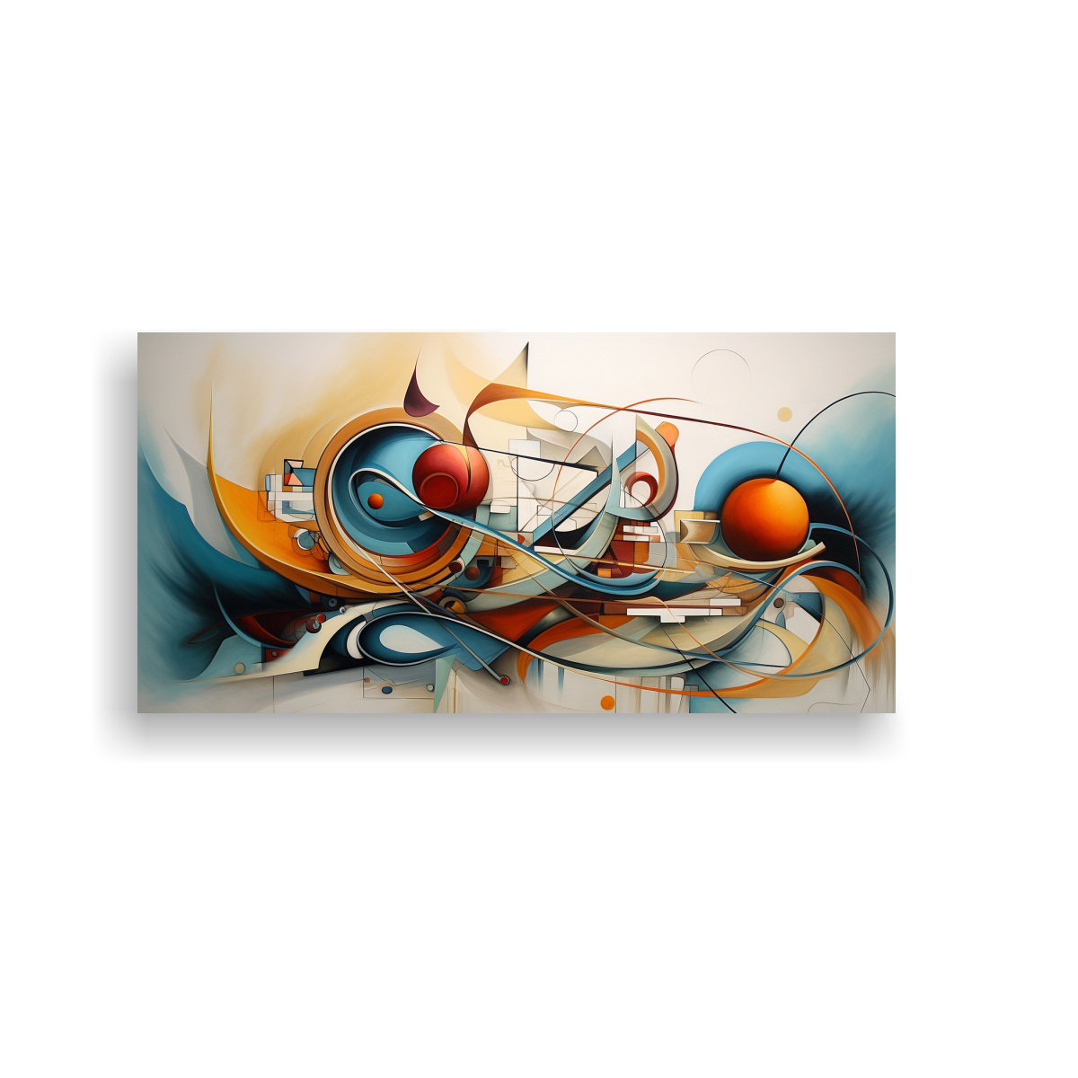 CUADROS ABSTRACTOS DE ROSTROS CON ALEGRÍA Y 40X20 CM - 1
