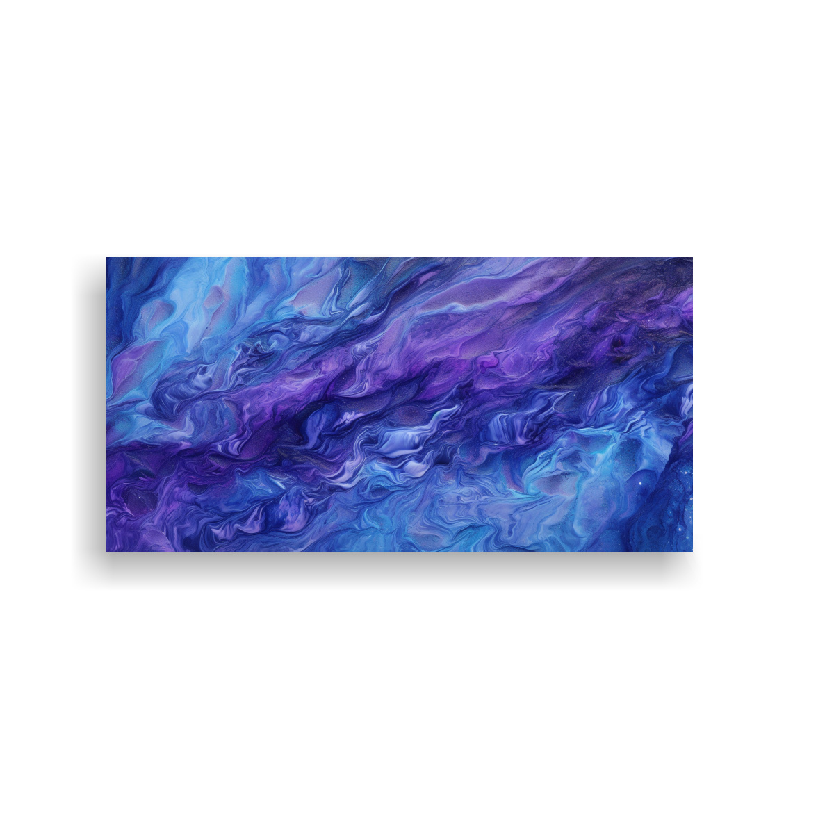 CUADRO BAÑO: ALGAS MARINAS FLOTANTES EN VIOLETA 140X70 CM - 1