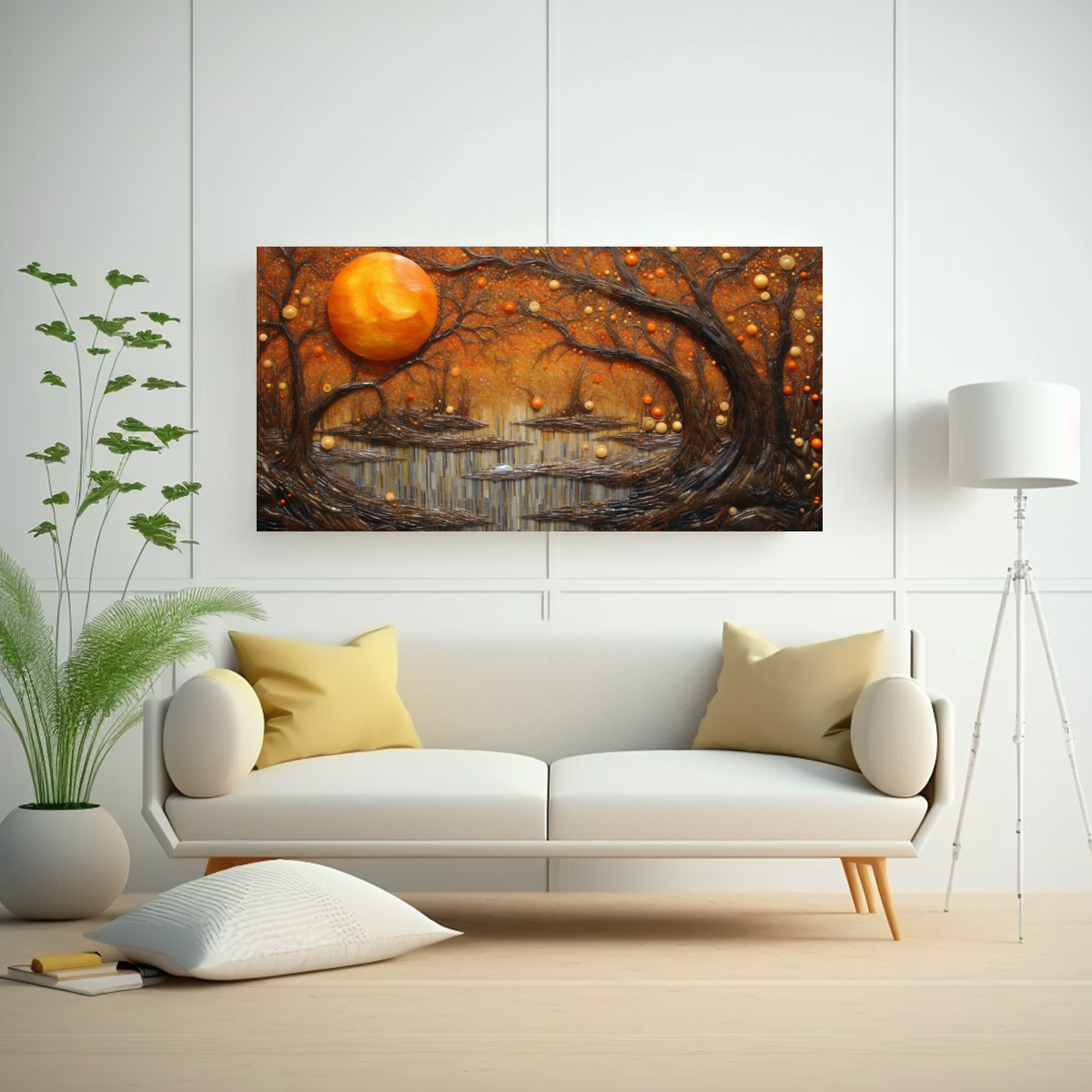 CUADROS DECORATIVOS DE ARTE DE PARED EN 3D CON 100X50 CM - 2