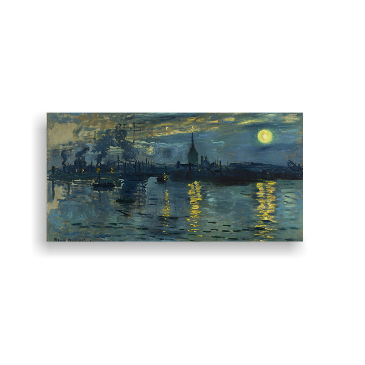 CUADRO DE CLAUDE MONET ESTILO MODERNO PARA 120X60 CM - 1