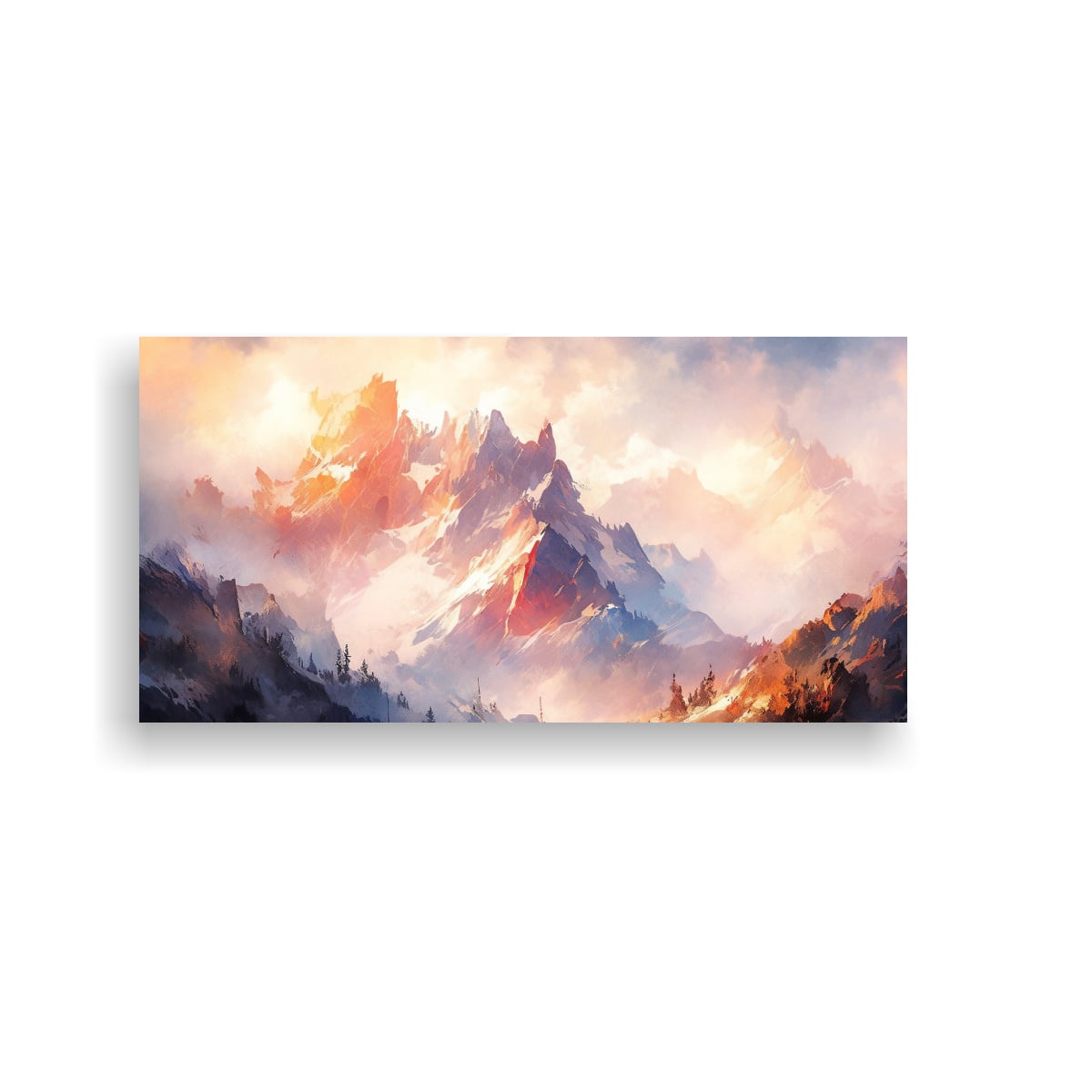 PINTURAS DE ALTA CALIDAD DE MONTAÑAS Y 40X20 CM - 1