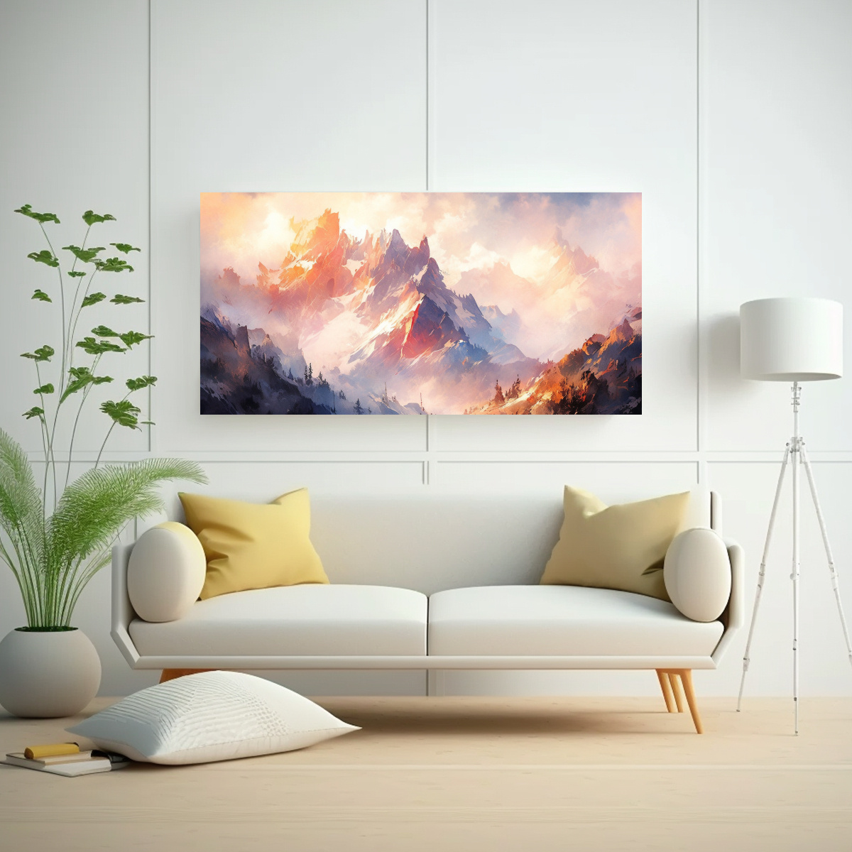 PINTURAS DE ALTA CALIDAD DE MONTAÑAS Y 40X20 CM - 2