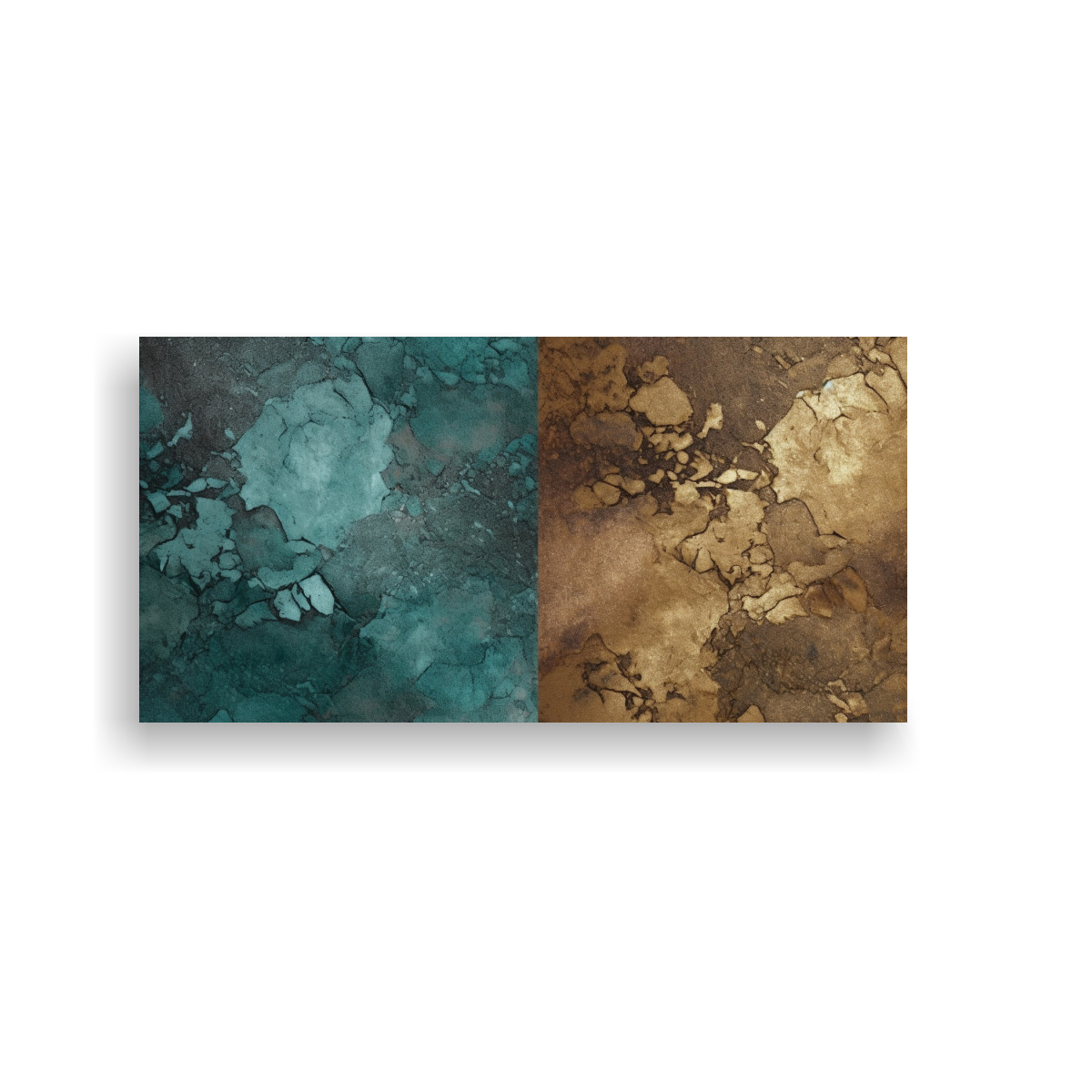 CUADRO ABSTRACTO DECORATIVO EN CONTRASTE ALTO CON 140X70 CM - 1