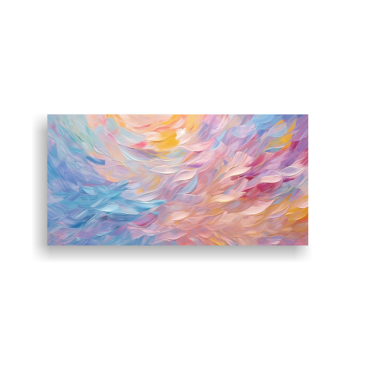 CUADRO ABSTRACTO ESTILO GALERÍA, PINTURA AL 60X30 CM - 1