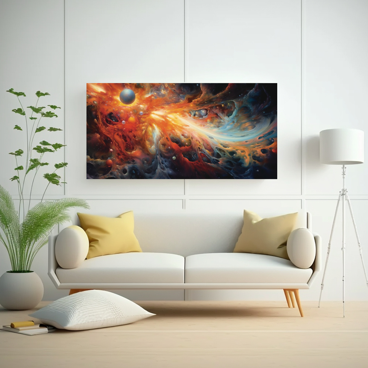 PINTURAS DECORATIVAS DE COMPOSICIÓN CON 80X40 CM - 2