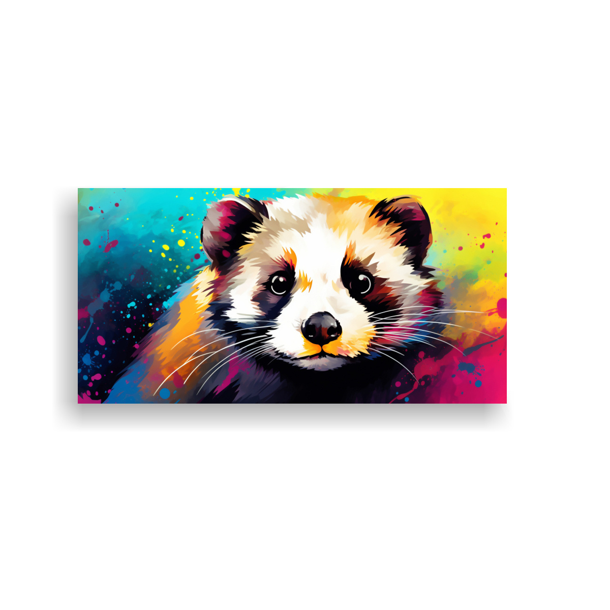 CUADRO INSPIRACIÓN CALIDEZ FERRET ARCOÍRIS Y 140X70 CM - 1