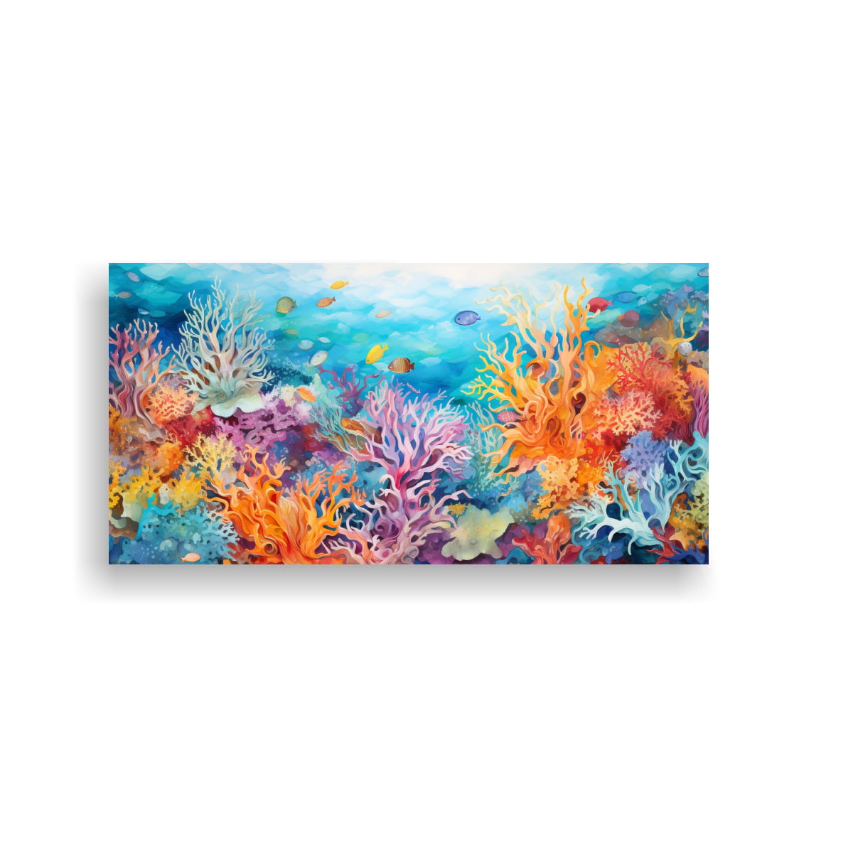 PINTURAS DECORATIVAS INSPIRADAS EN EL CORAL 40X20 CM - 1