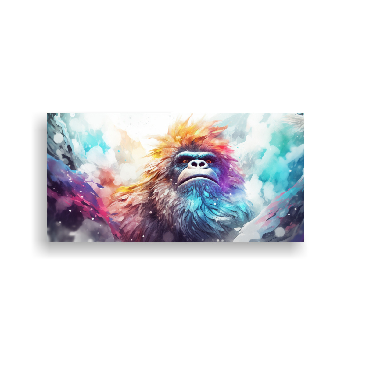 PINTURA URBANA COLORIDA ESTILO ACUARELA DE UN 160X80 CM - 1