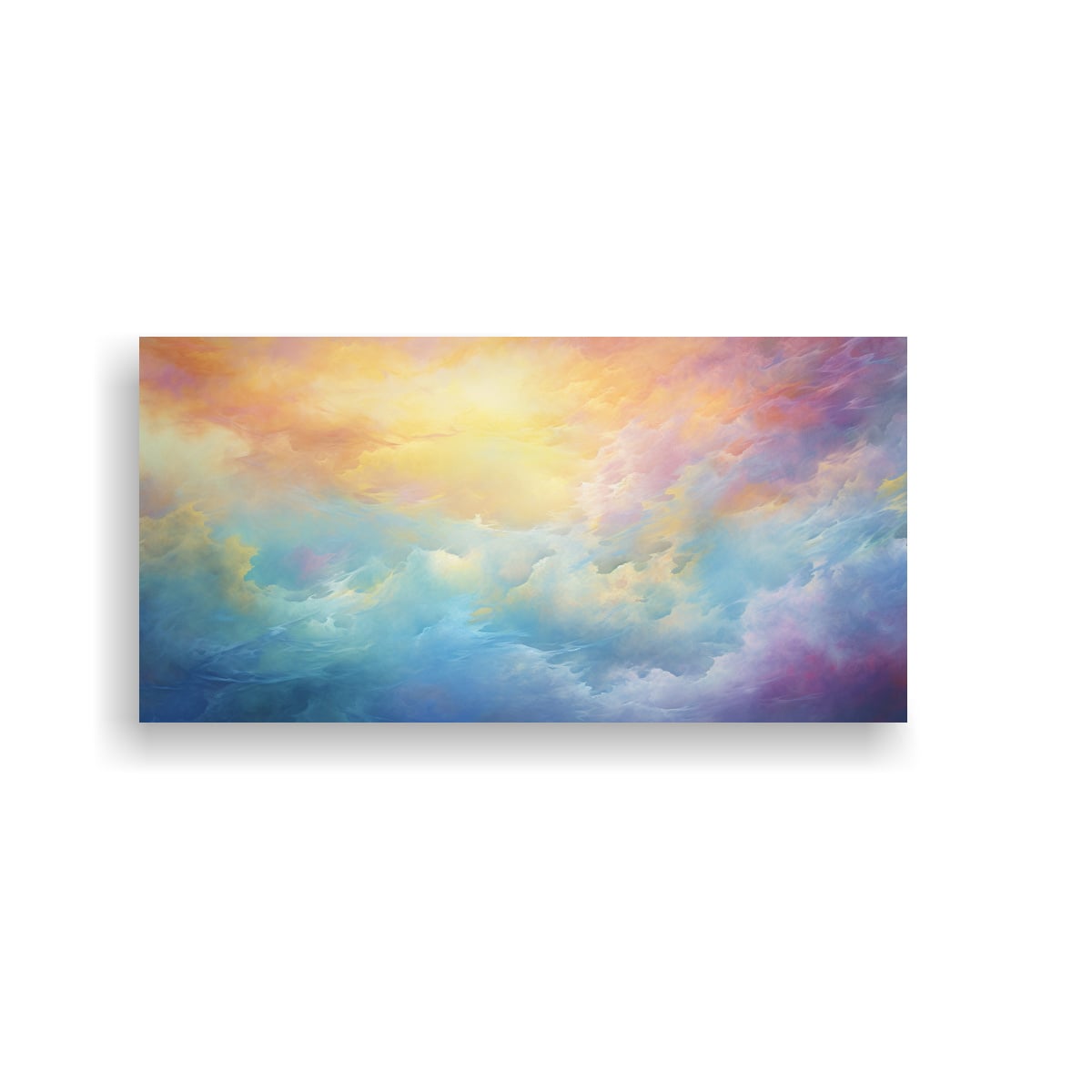 PINTURA ABSTRACTA DETALLADA DE UNA MAÑANA 100X50 CM - 1