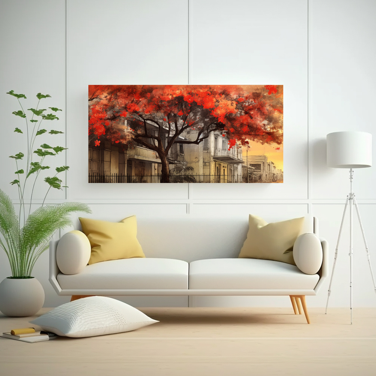 CUADRO FOTOGRAFÍA STREET ART XEN ÁRBOL 160X80 CM - 2