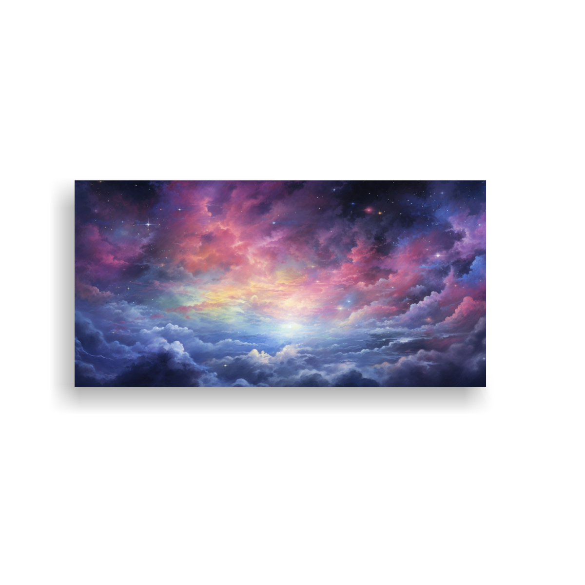 PINTURAS DECORATIVAS ABSTRACTAS DE CIELO NOCTURNO 100X50 CM - 1