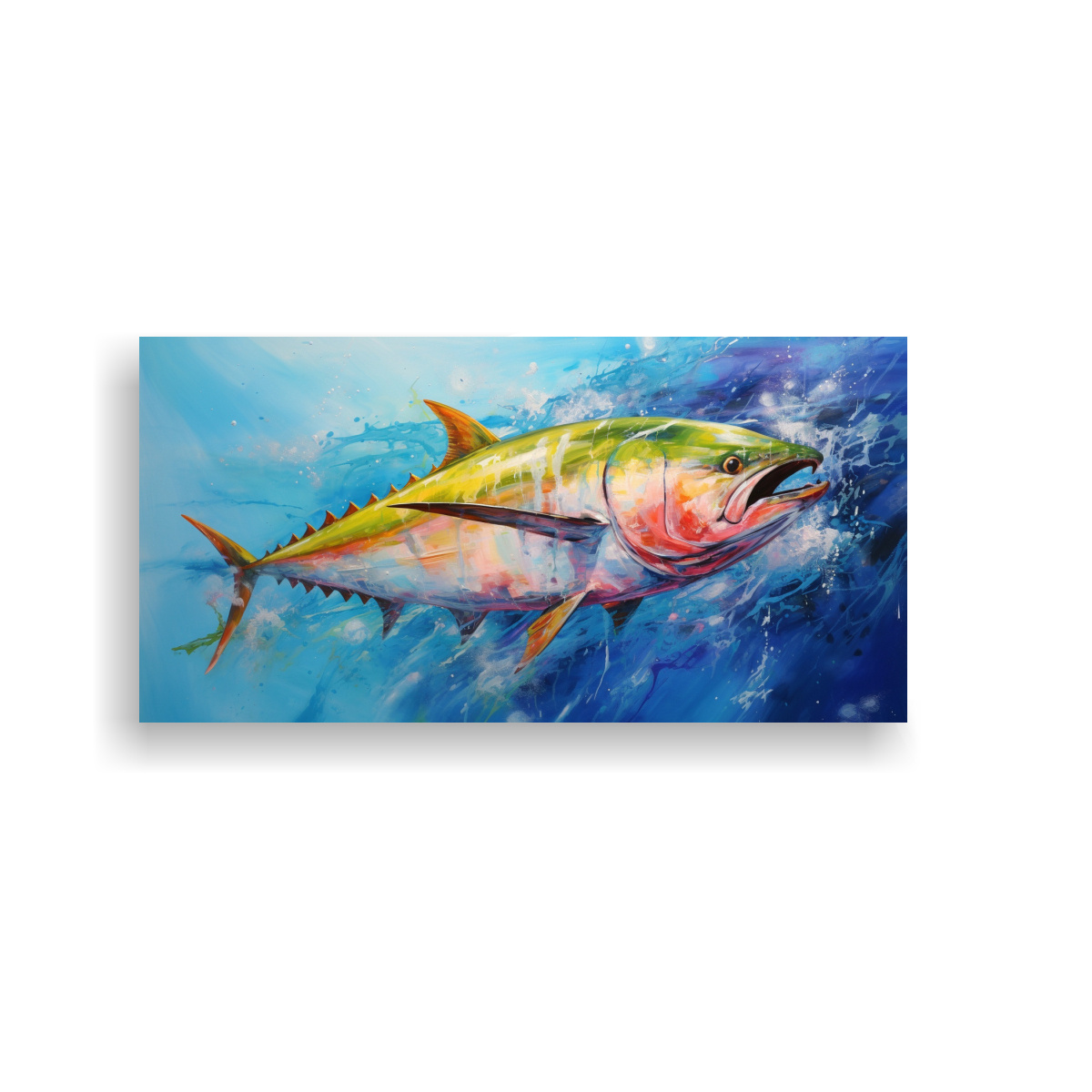 OBRA DE ARTE ALEGRE EN ESTILO DE PINTURA AL 160X80 CM - 1