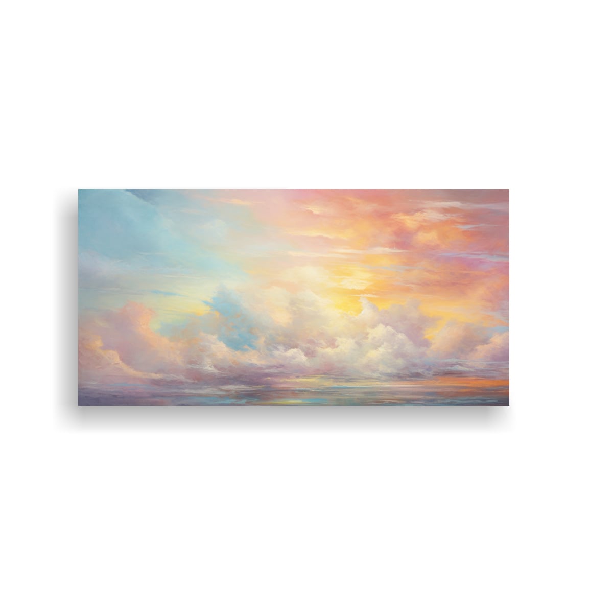 CUADROS MODERNOS: AMANECERES Y ATARDECERES CON 140X70 CM - 1
