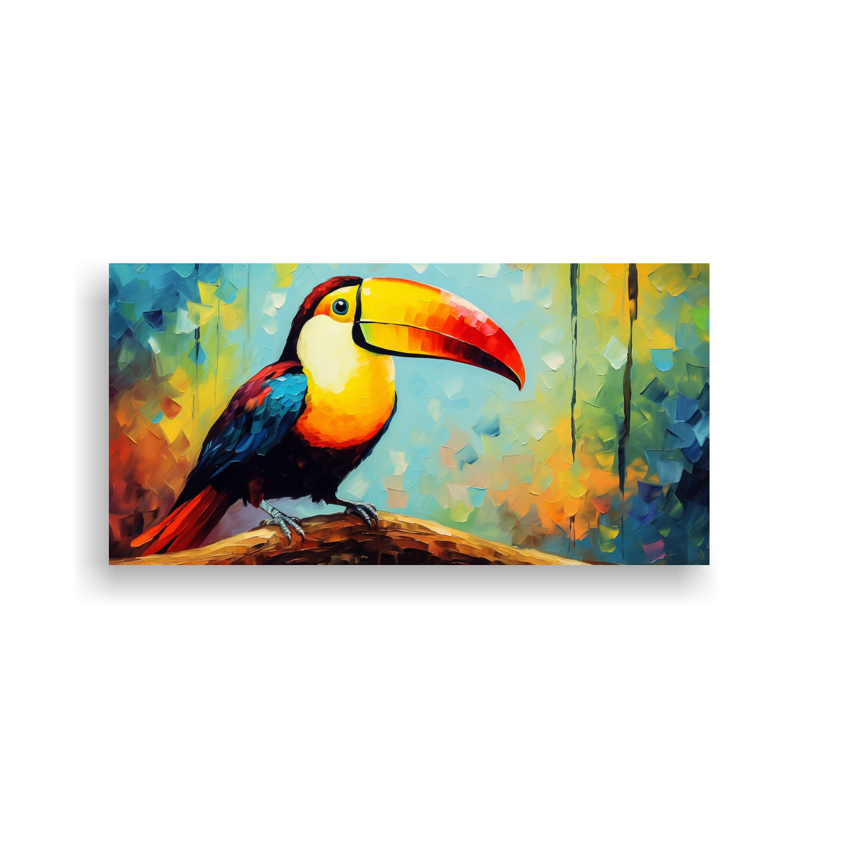 CUADRO VENTA PERSONALIDAD: AVES TUCANES ESTILO 60X30 CM - 1