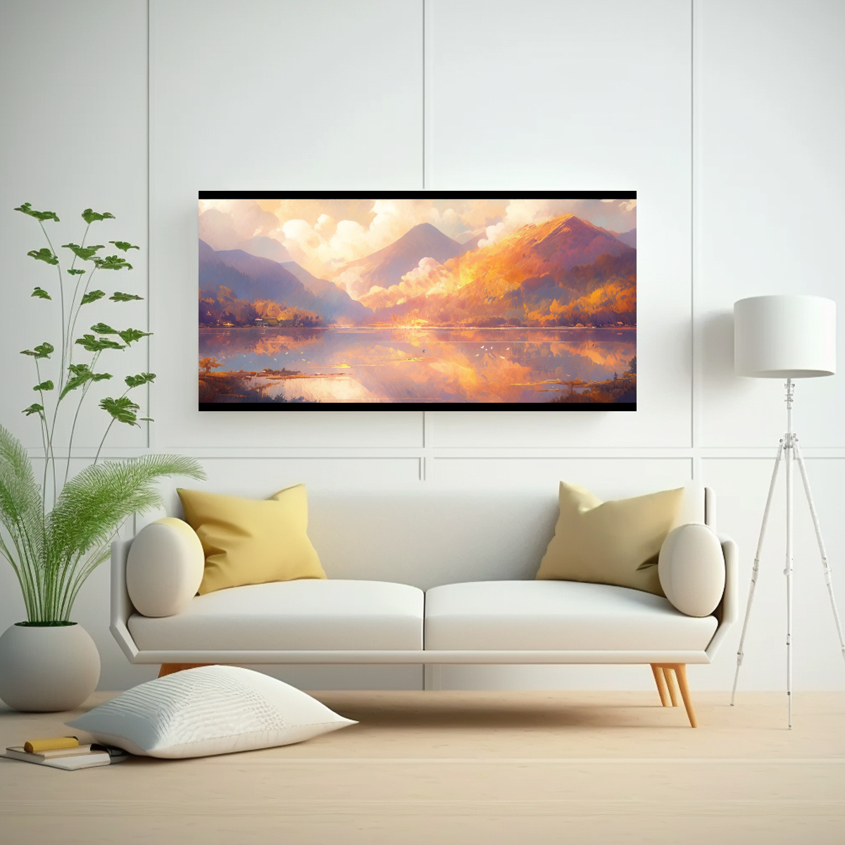 PINTURA ABSTRACTA DE INTENSIDAD A LAGOS Y 160X80 CM - 2
