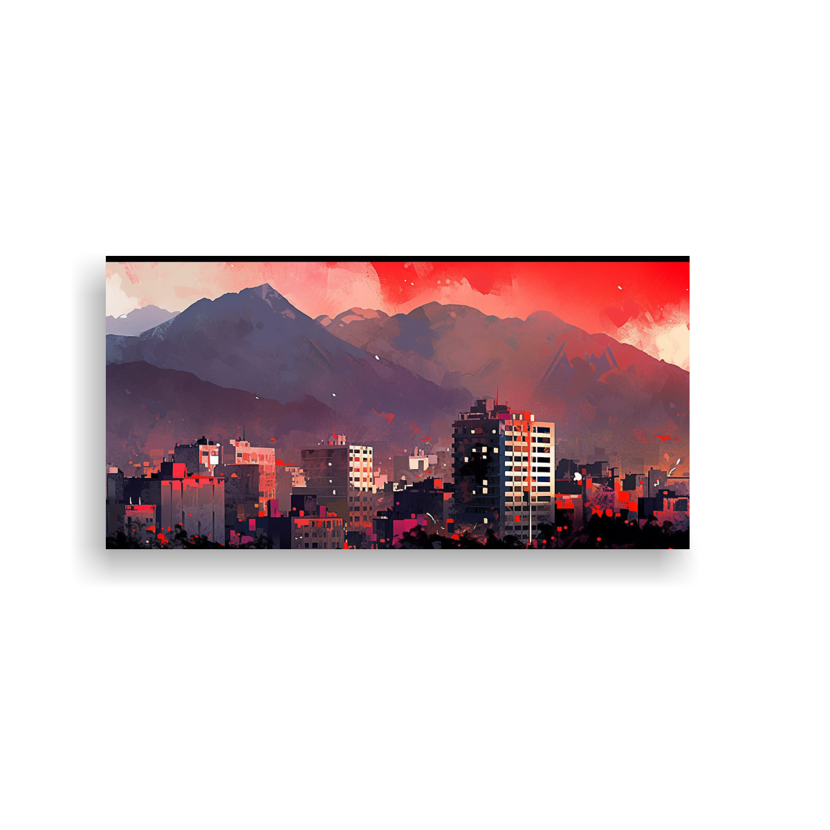 CUADRO MOVIMIENTO EXCLUSIVO SANTIAGO CHILE 120X60 CM - 1