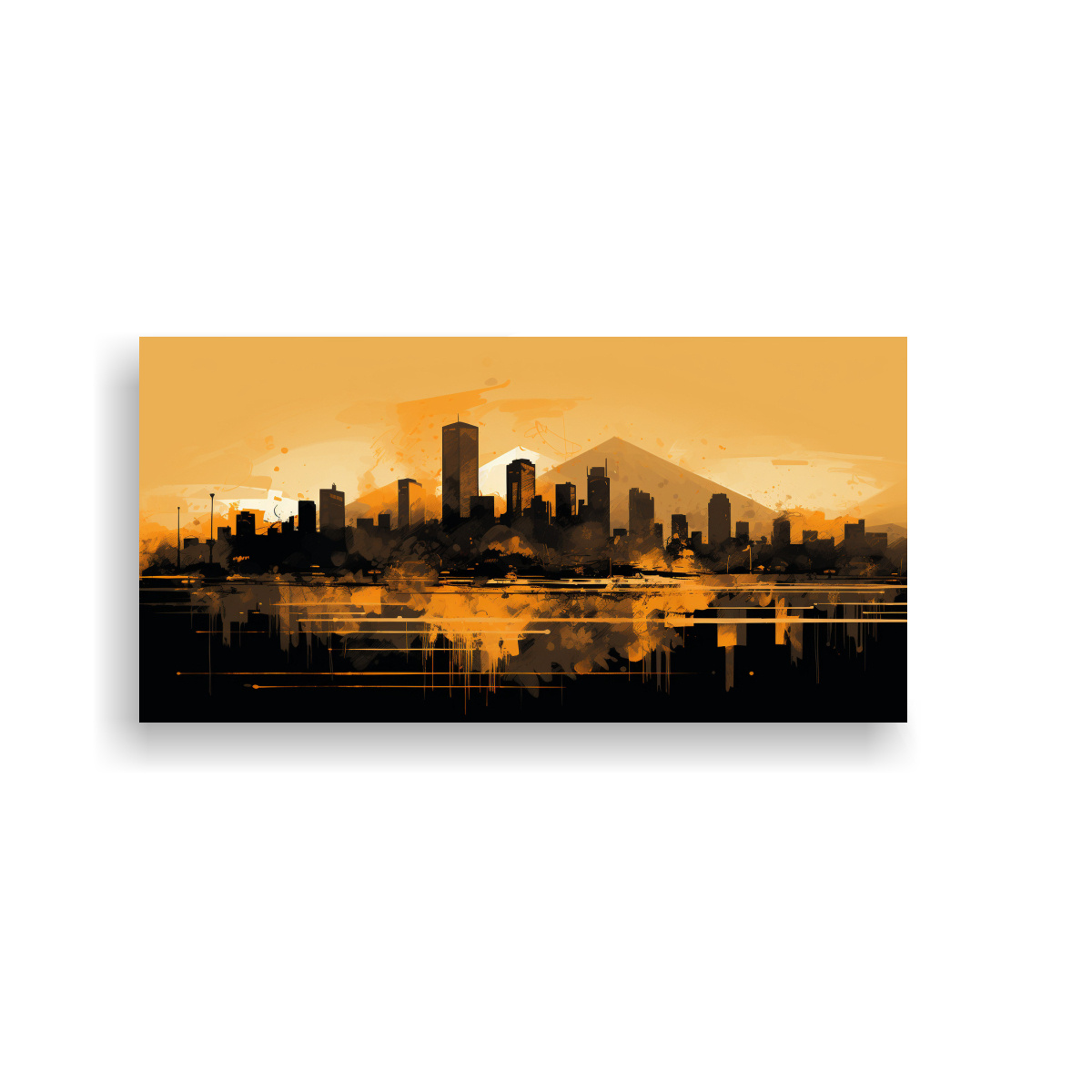 CUADRO DECORATIVO: LIENZO LINDA A SANTIAGO EN 80X40 CM - 1