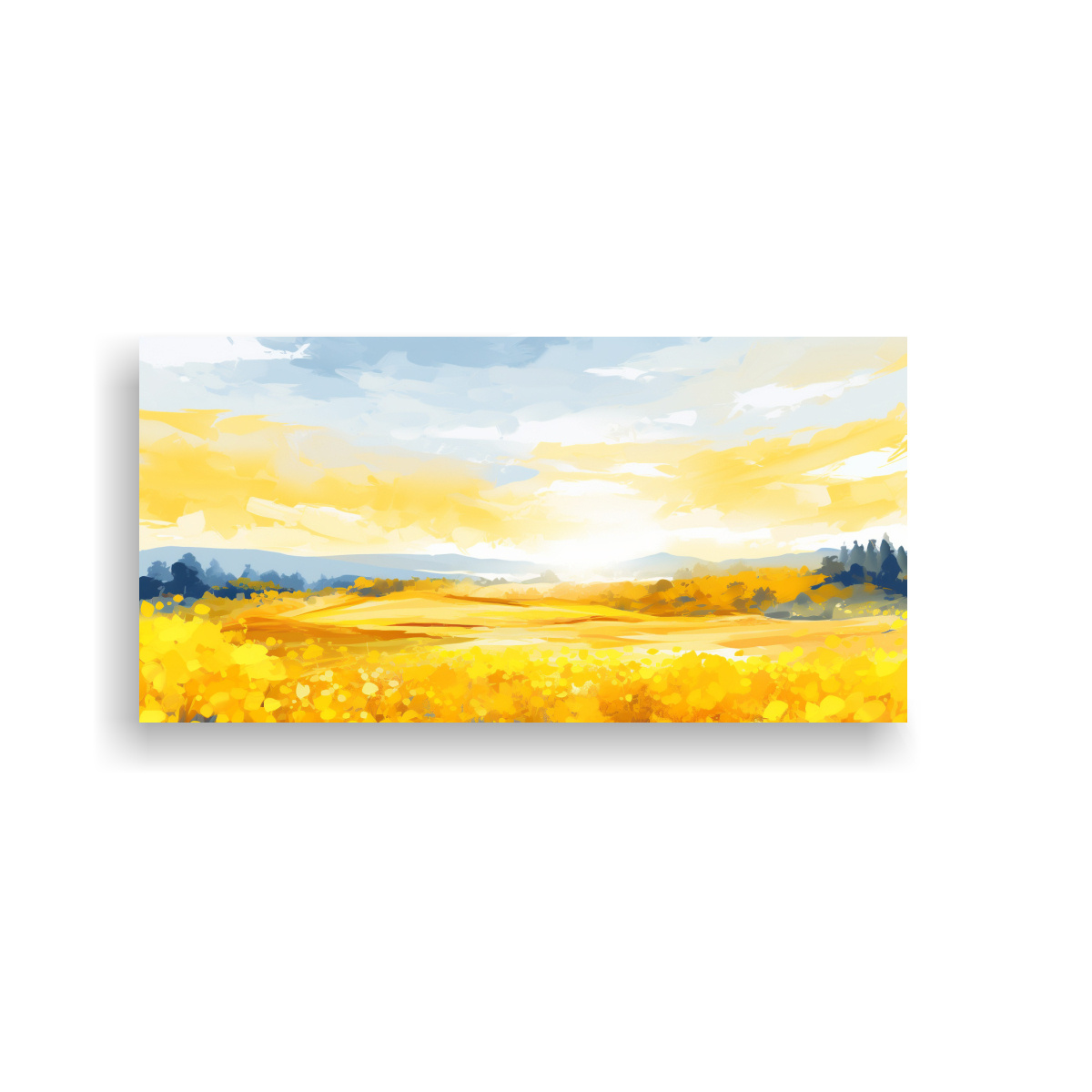 CUADRO URBANO VERANIEGO CON LÍNEAS FINAS EN 160X80 CM - 1