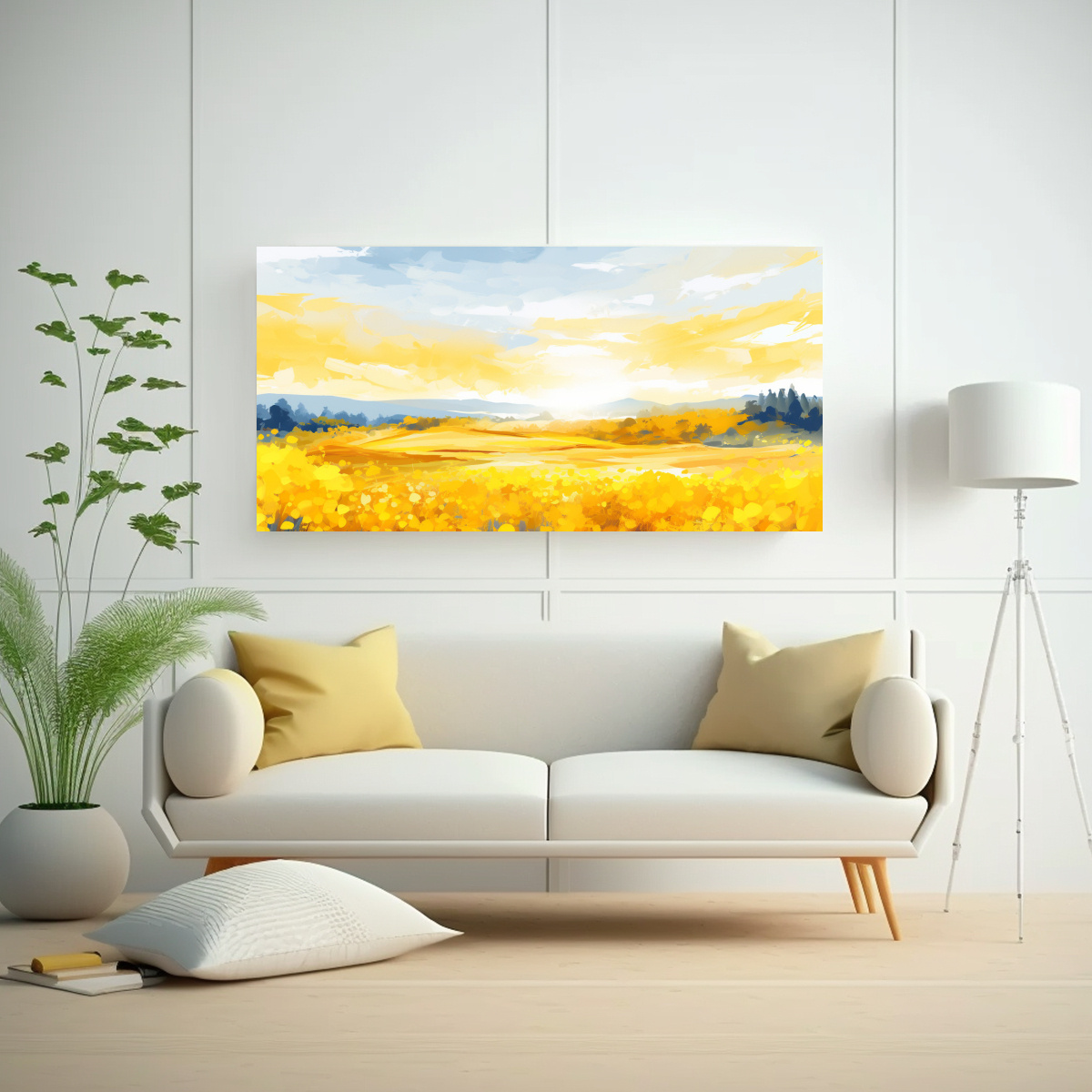 CUADRO URBANO VERANIEGO CON LÍNEAS FINAS EN 160X80 CM - 2