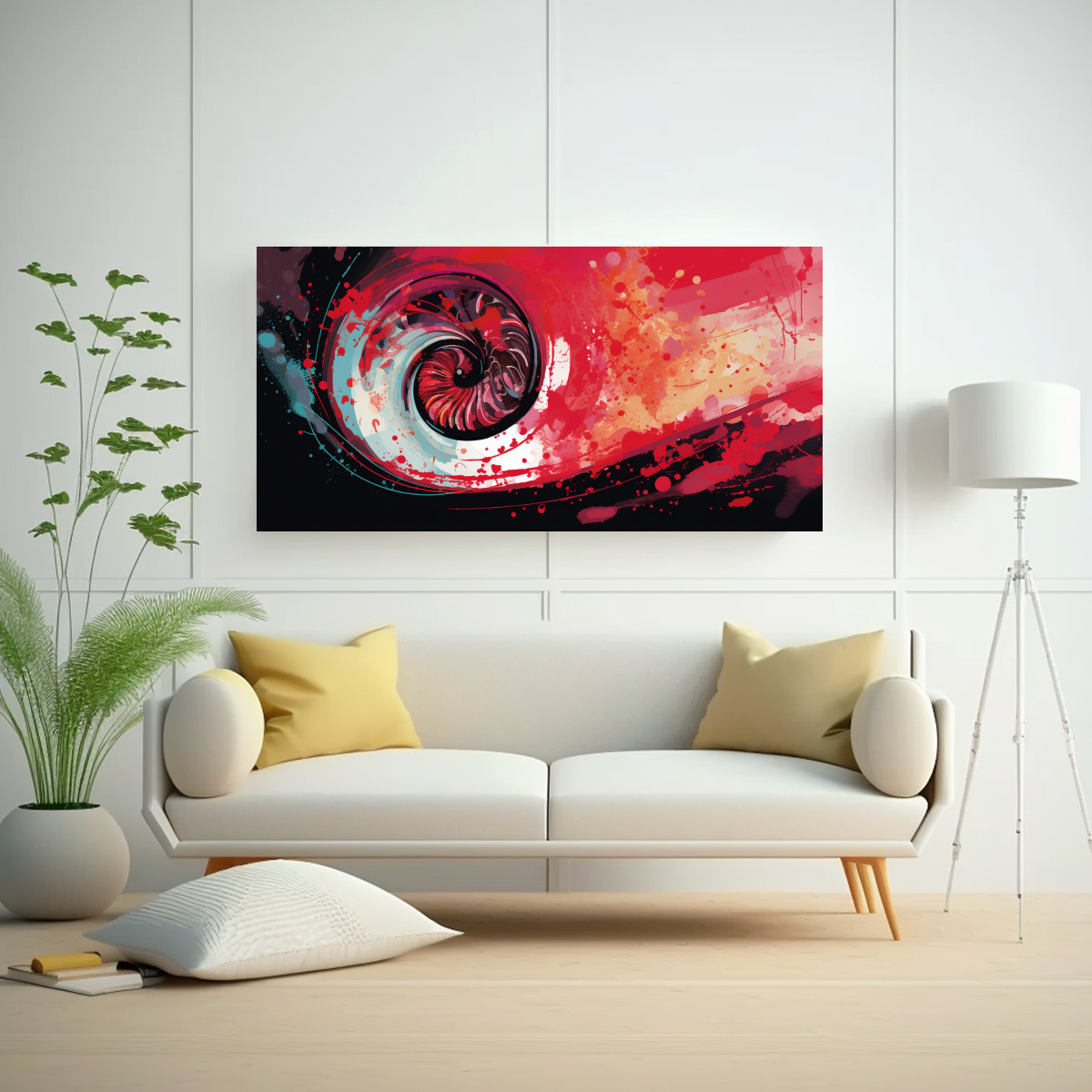 PINTURAS DE DECORACIÓN NEO POP EN COLORES 140X70 CM - 2