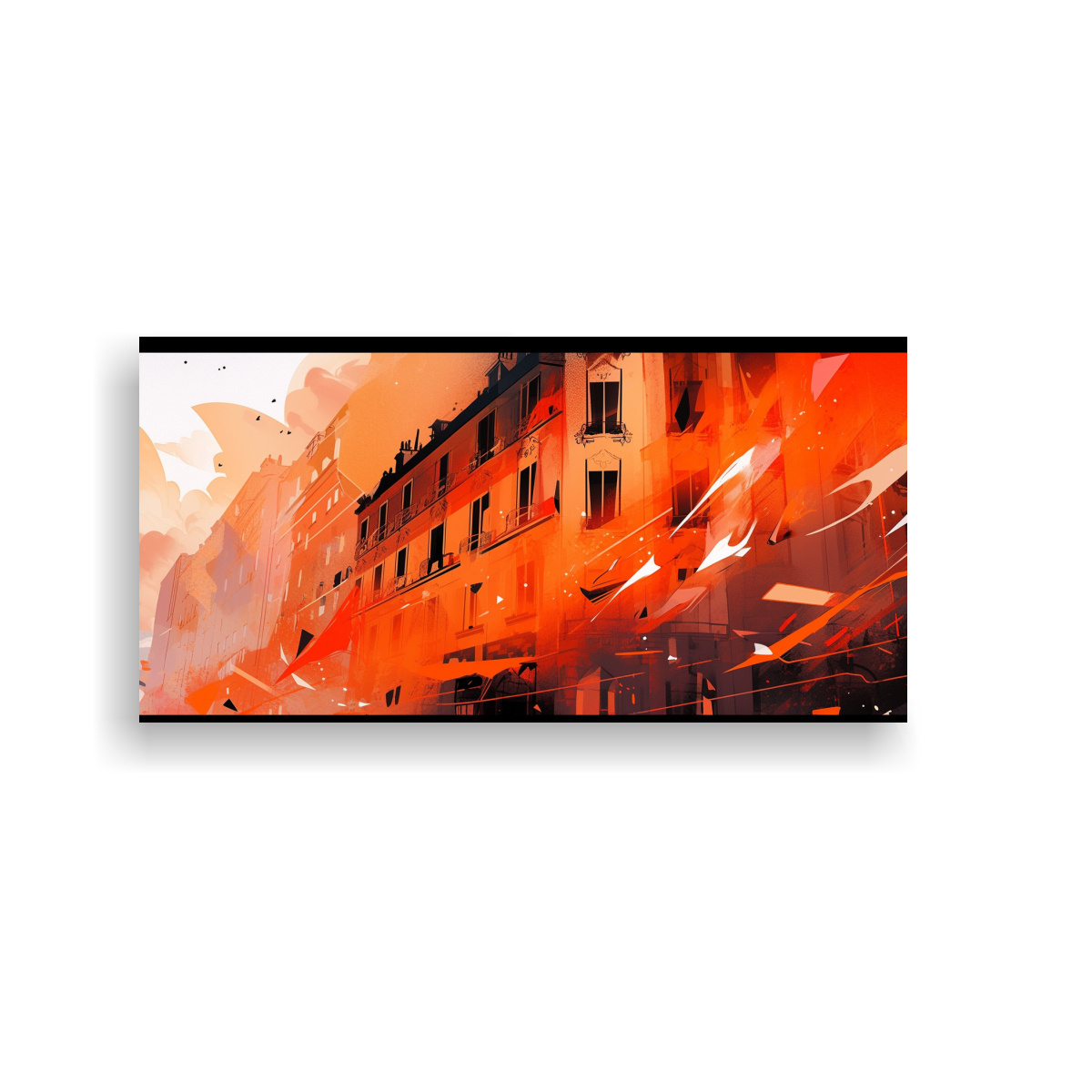 CUADRO FLORAL INTENSO EN SANTIAGO, CHILE EN 120X60 CM - 1