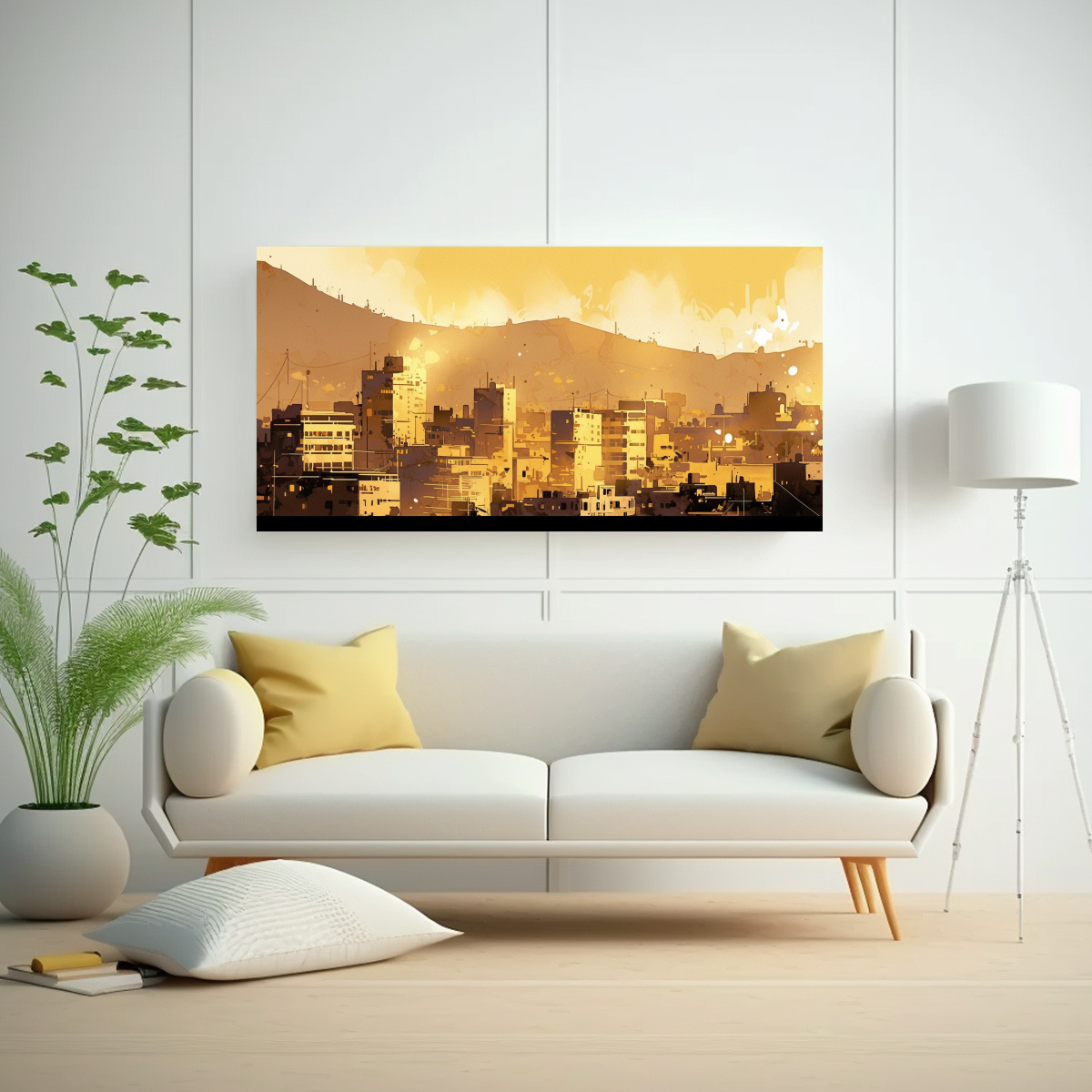 PINTURAS DECORATIVAS EN ESTILO NEONOIR EN TONOS 160X80 CM - 2