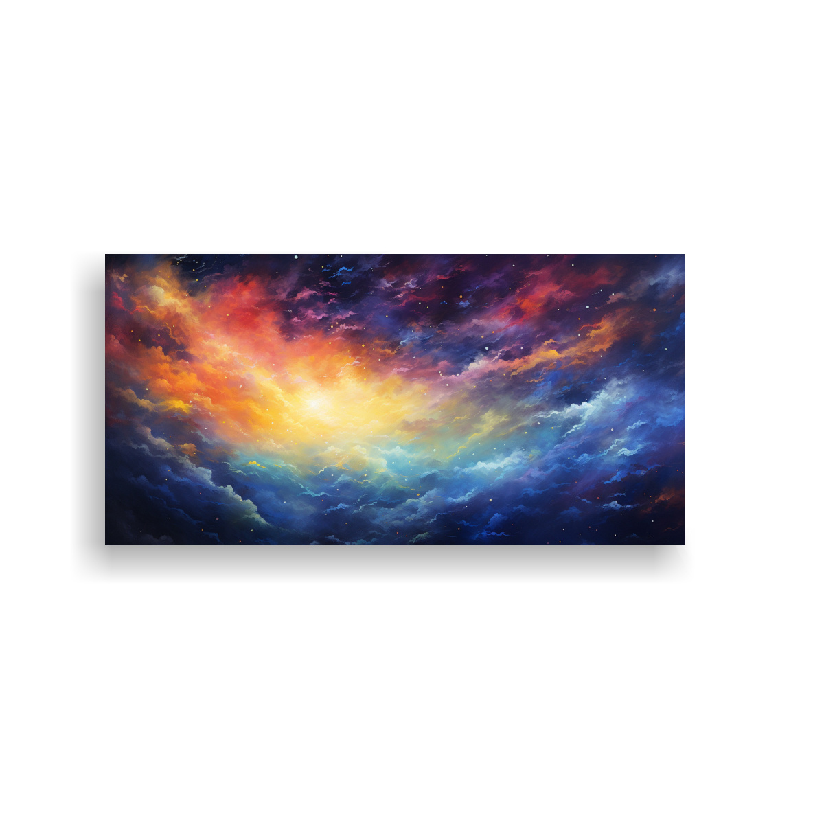 PINTURA DECORATIVA: NOCHE ESTRELLADA CON 160X80 CM - 1