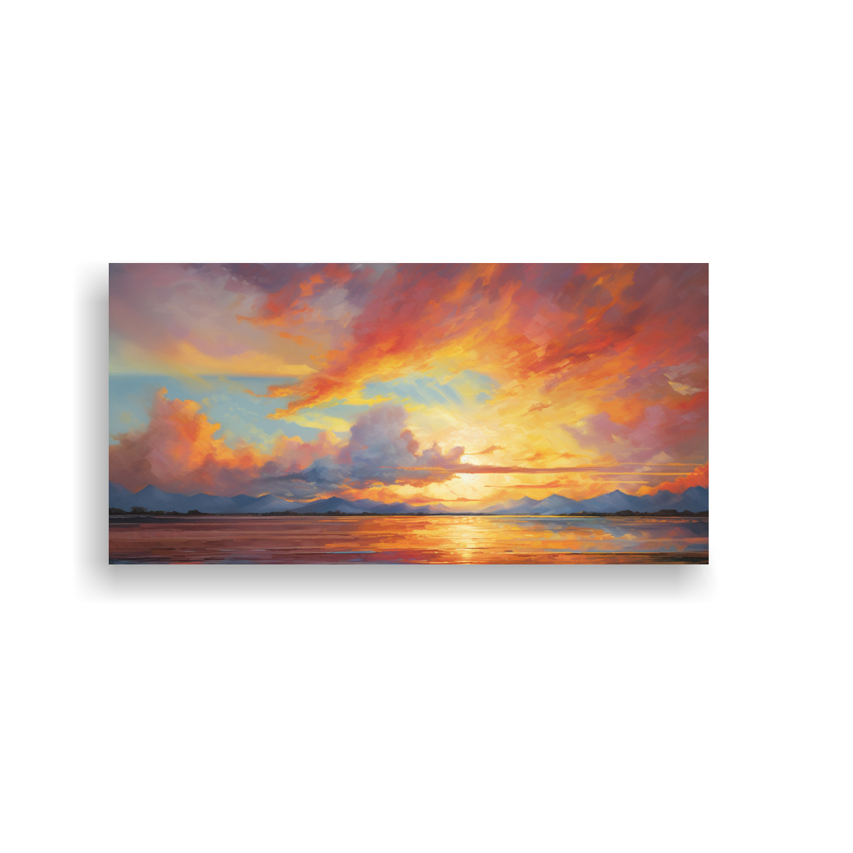 PINTURAS DECORATIVAS DE CIELOS AL AMANECER Y 80X40 CM - 1