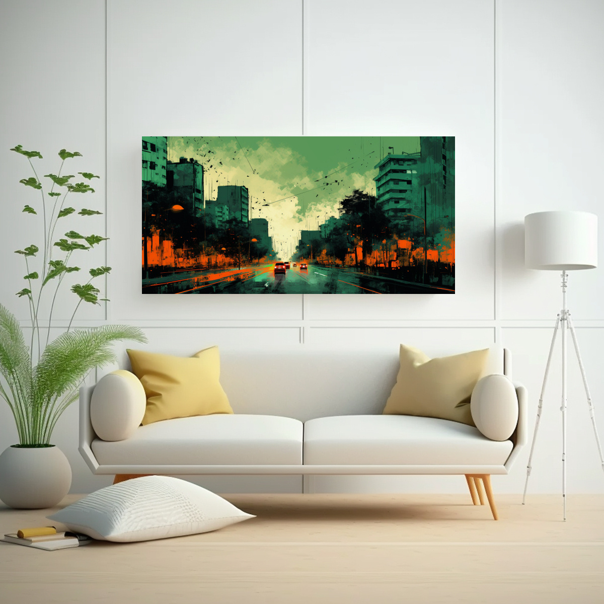 PINTURAS DECORATIVAS CONCEPTUALES DE ARTE FINO EN 40X20 CM - 2