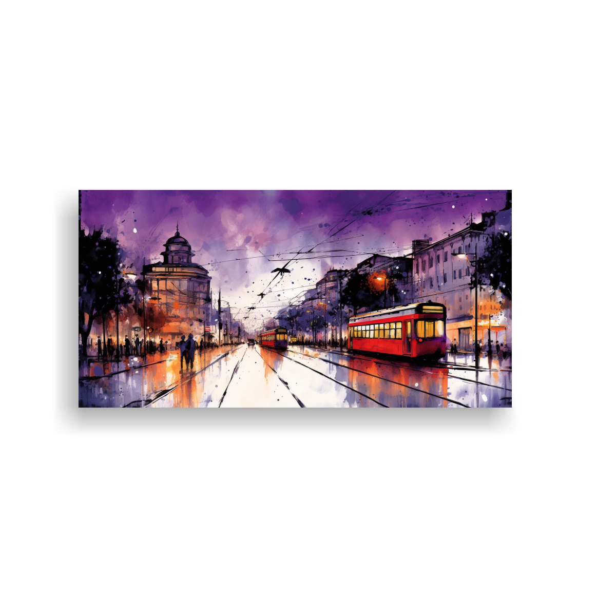 PINTURAS EN ACUARELA DE INSPIRACIÓN IMPACTANTE 40X20 CM - 1