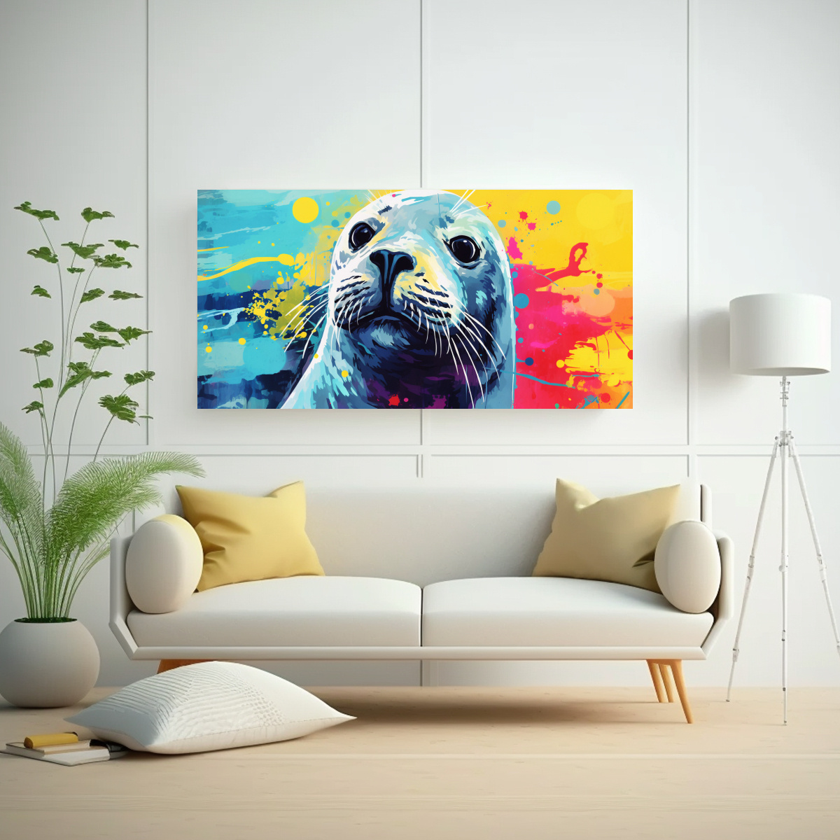 PINTURAS DE ARTE POP NEO EXCLUSIVAS EN TELA QUE 80X40 CM - 2