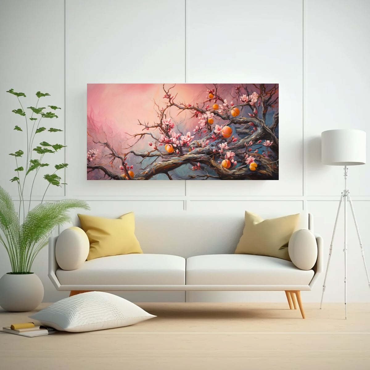 CUADRO ABSTRACTO DETALLADO DE UN ÁRBOL DE 100X50 CM - 2