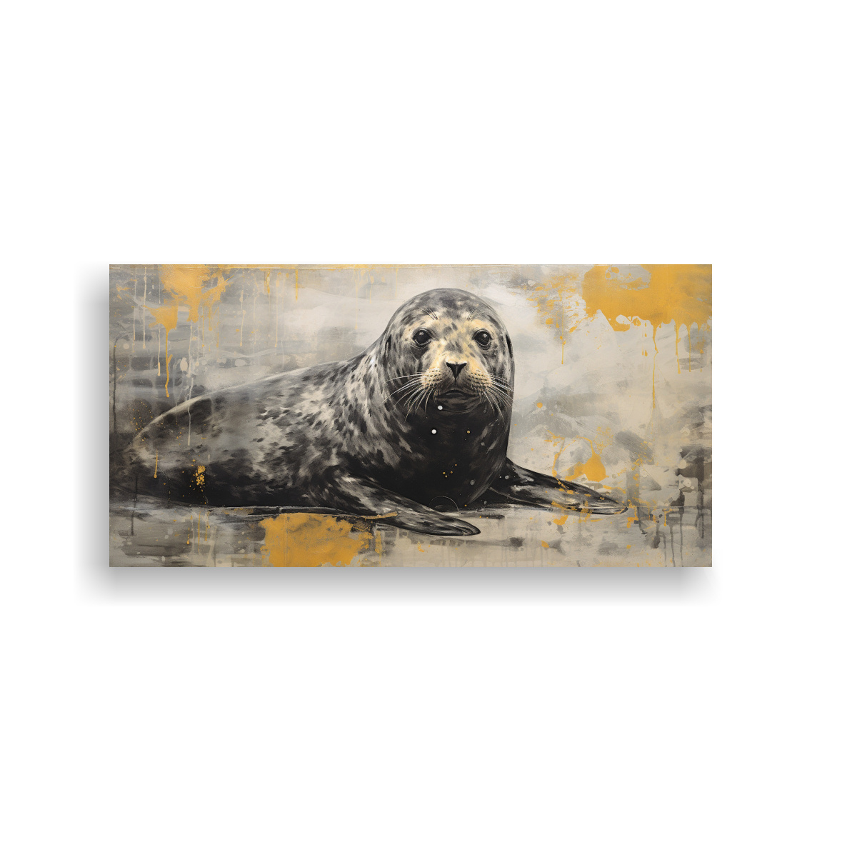 ARTE DE PARED VINTAGE IMPACTANTE A SELLOS EN 120X60 CM - 1