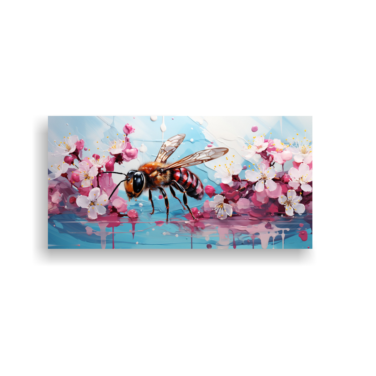 FOTOGRAFÍA DE ARTE FINO CON COLORES NEOPOP EN 140X70 CM - 1