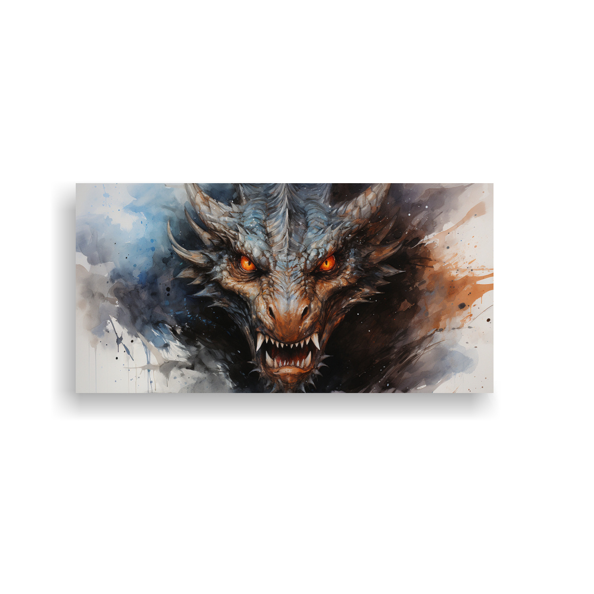 PINTURA MURAL URBANA MODERNA: DRAGÓN EN 120X60 CM - 1