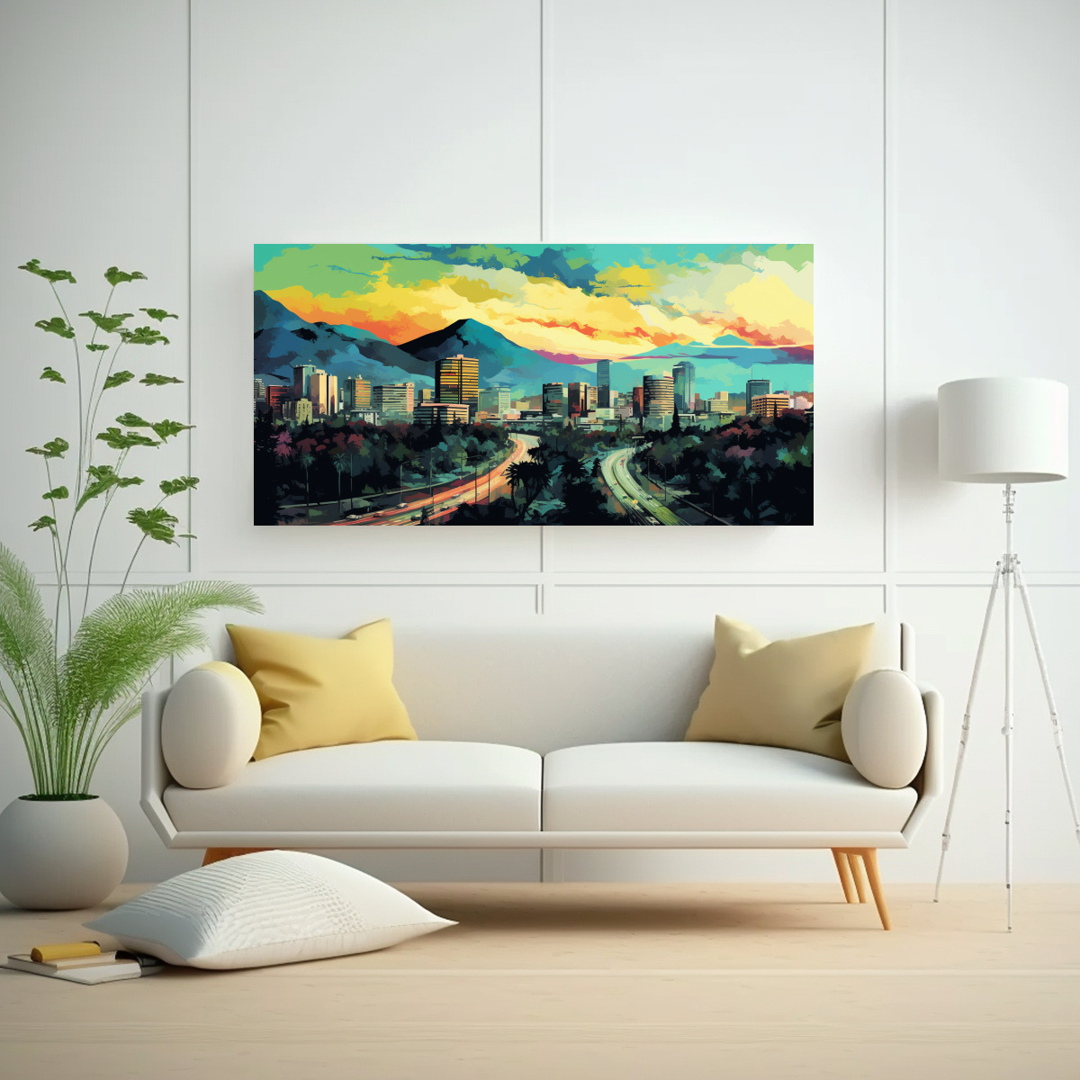 CUADRO ABSTRACTO INTENSIDAD EN SANTIAGO DE CHILE 140X70 CM - 2