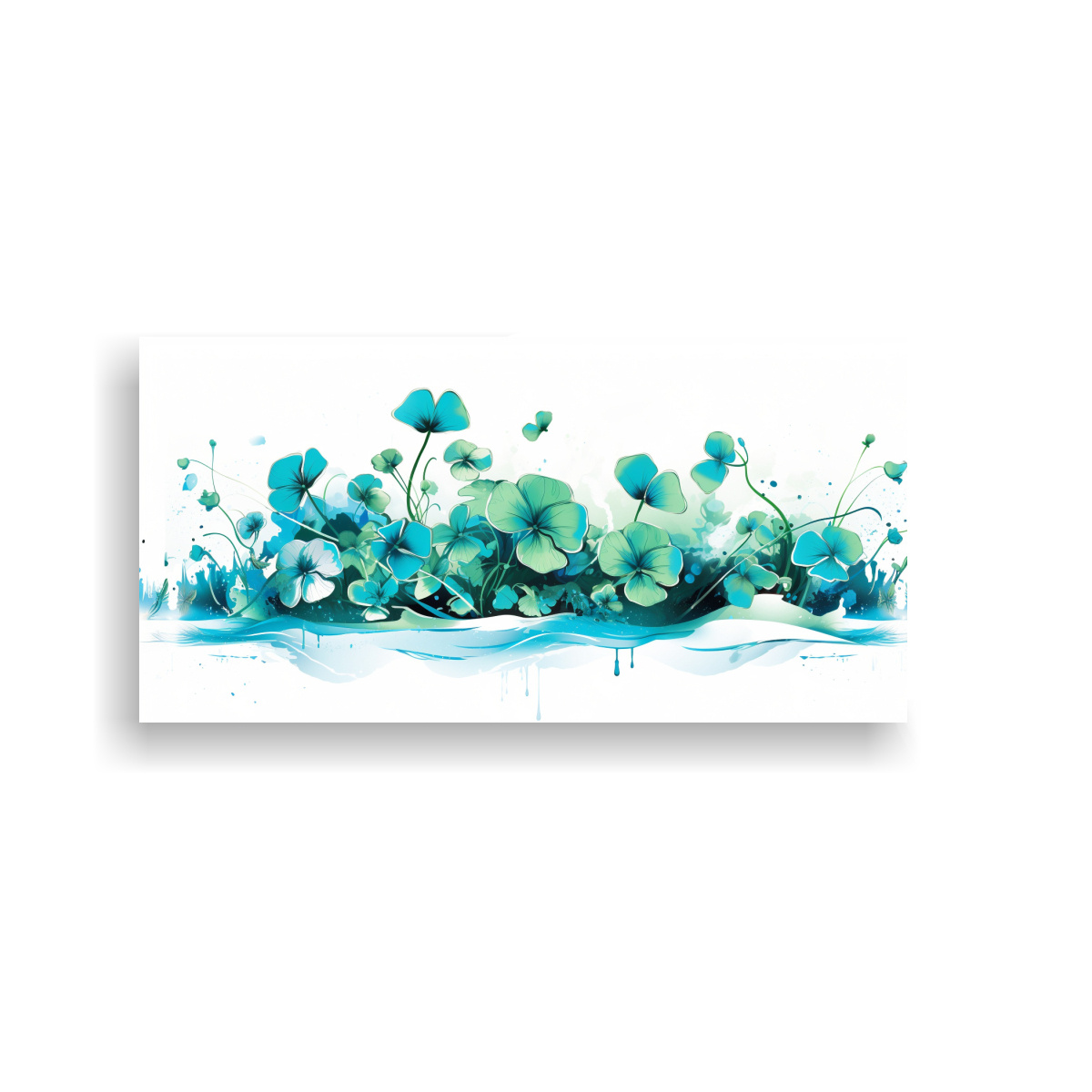 PINTURAS DECORATIVAS DE ARTE FINO DE HIERBAS DE 160X80 CM - 1