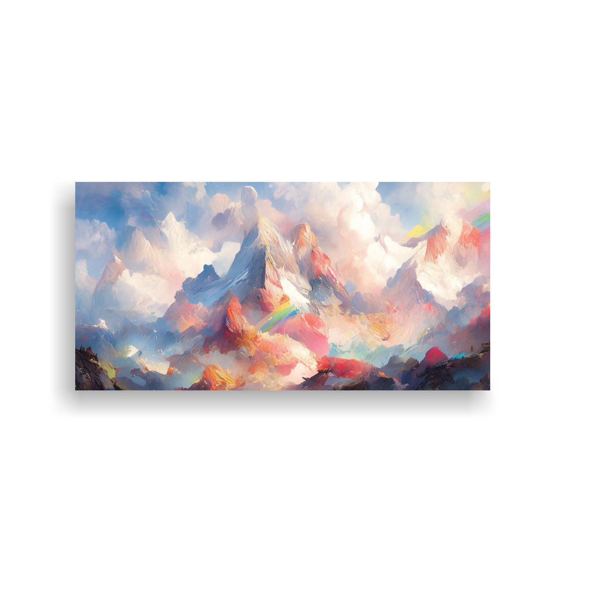 CUADROS DECORATIVOS: MONTAÑAS FAMOSAS CON 40X20 CM - 1