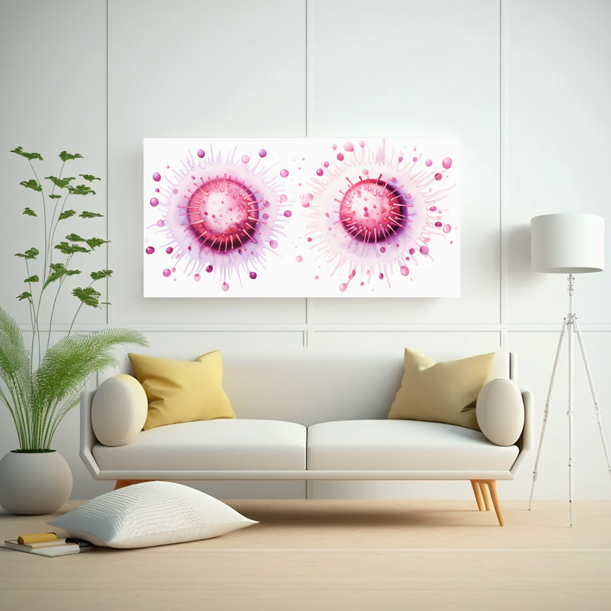 PINTURAS DECORATIVAS DE ERIZOS DE MAR EN 160X80 CM - 2