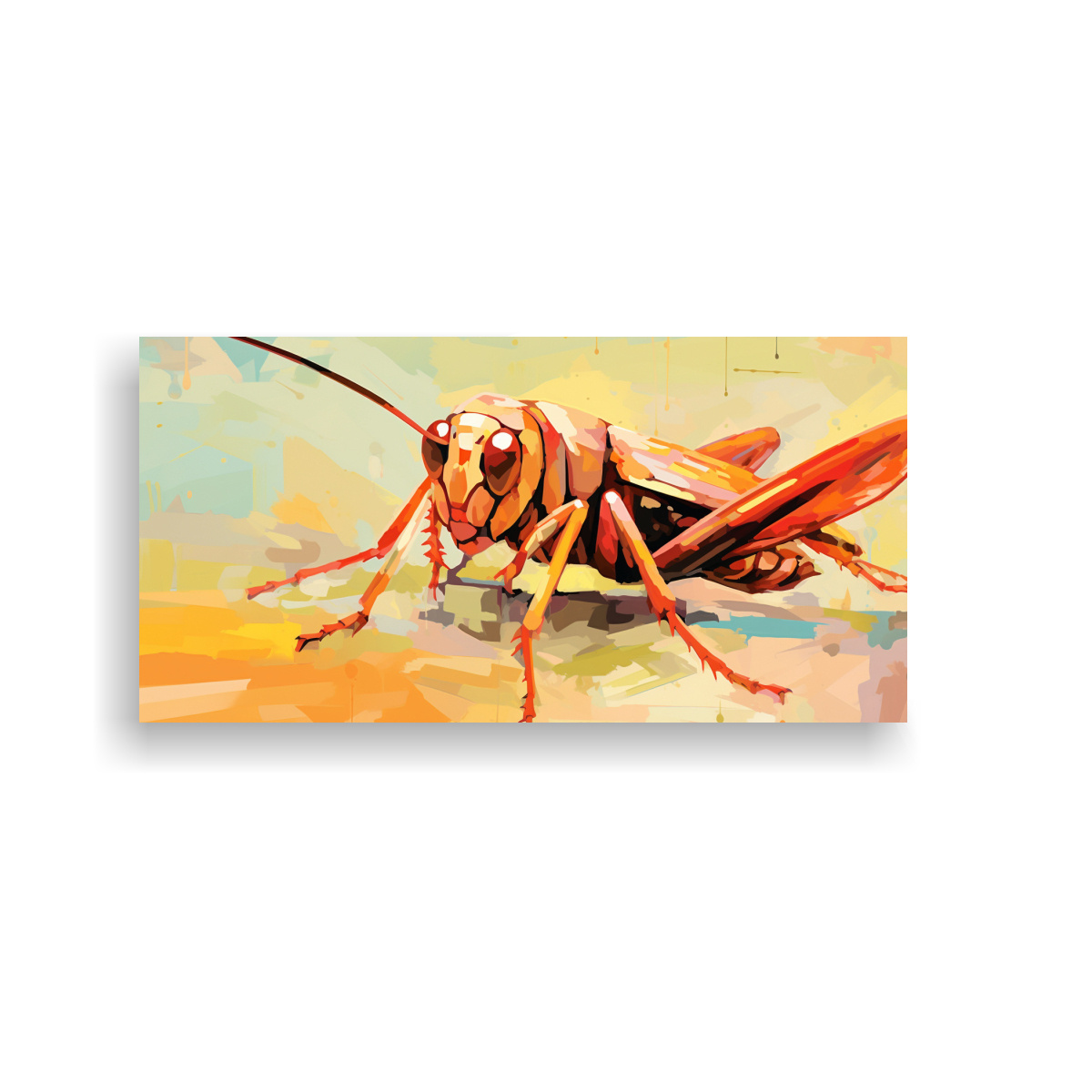 CUADRO DECORATIVO DE ARTE POP: SALTAMONTES EN 80X40 CM - 1