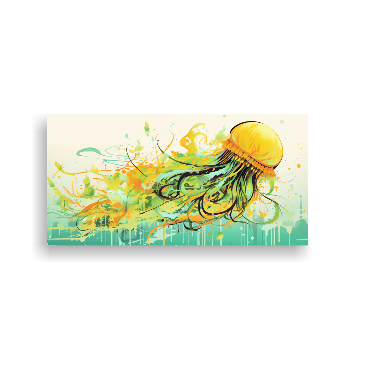 PINTURA VANGUARDIA CLÁSICA: MEDUSA EN COLORES 120X60 CM - 1