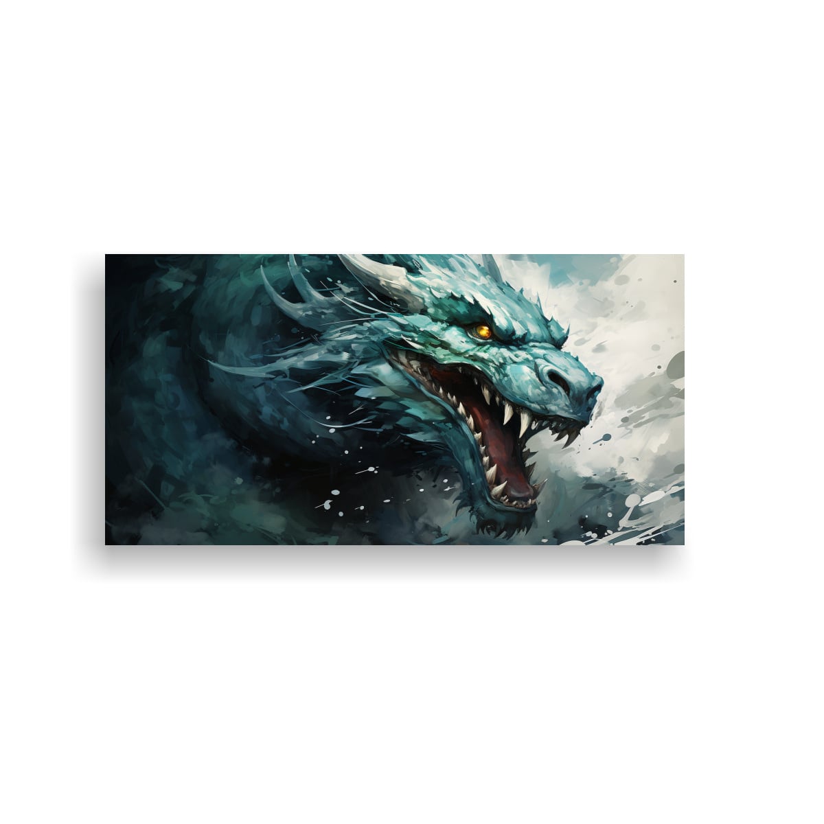 CUADRO LIENZO COLORES BELLEZA NATURAL DRAGÓN 40X20 CM - 1