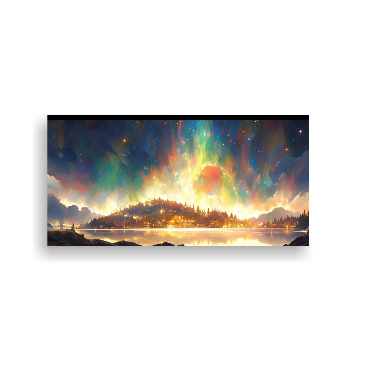 PINTURAS ABSTRACTAS DE DECORACIÓN CON TEMÁTICA 100X50 CM - 1