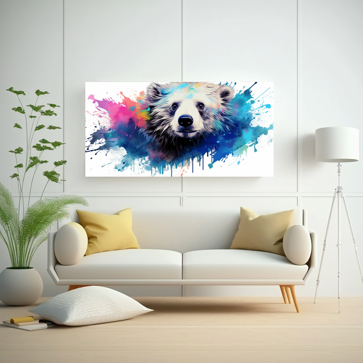 REGALO IMPRESO DE UN OSO PEREZOSO EN COLORES 60X30 CM - 2