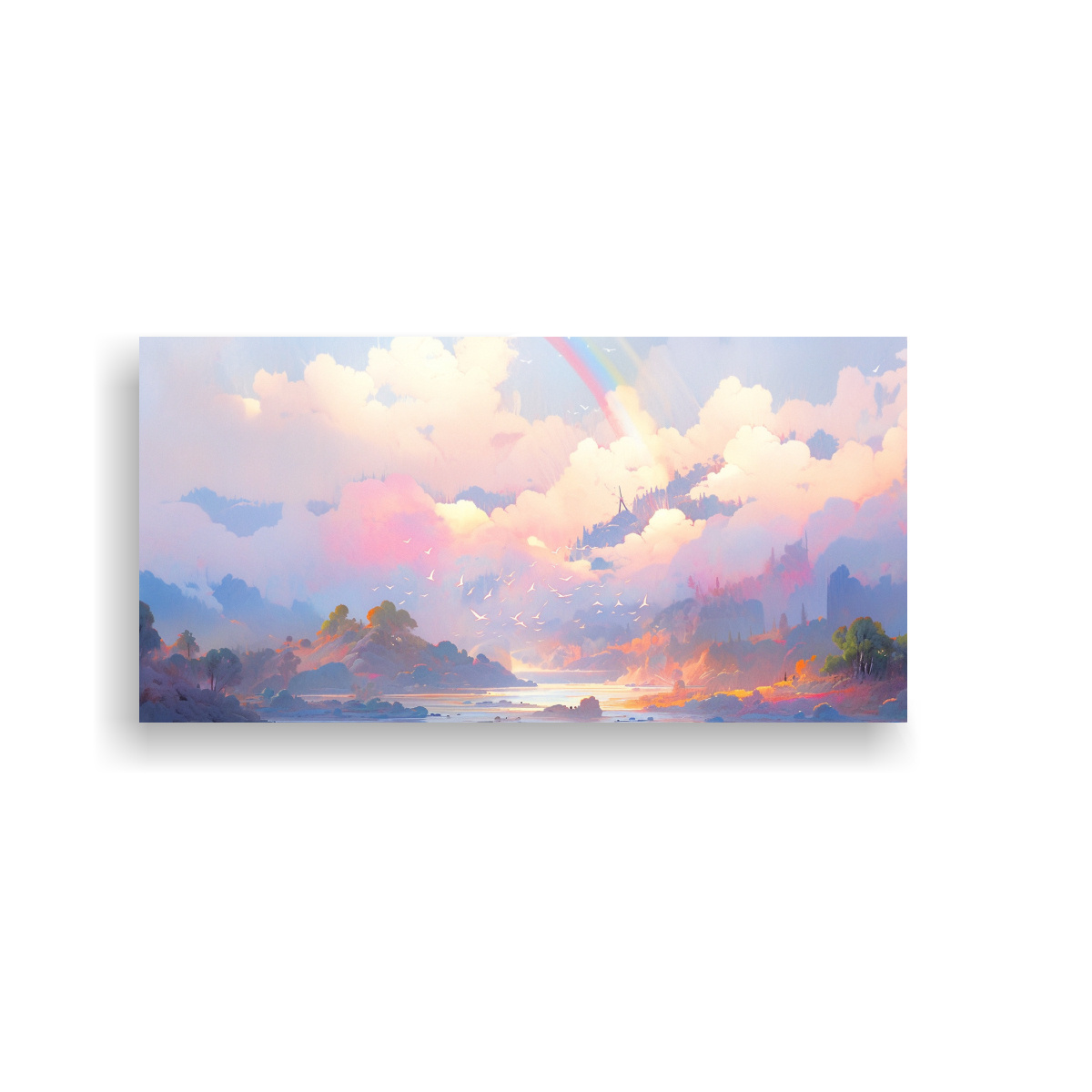 CUADRO EN BASTIDOR CUADRO IMPACTANTE PAISAJE 60X30 CM - 1