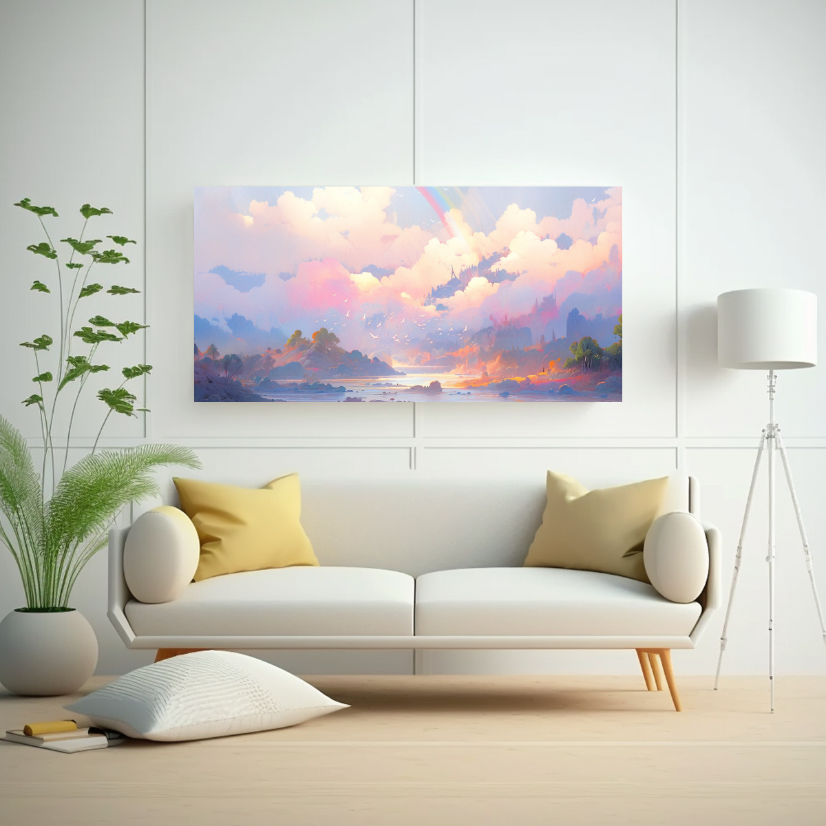 CUADRO EN BASTIDOR CUADRO IMPACTANTE PAISAJE 60X30 CM - 2
